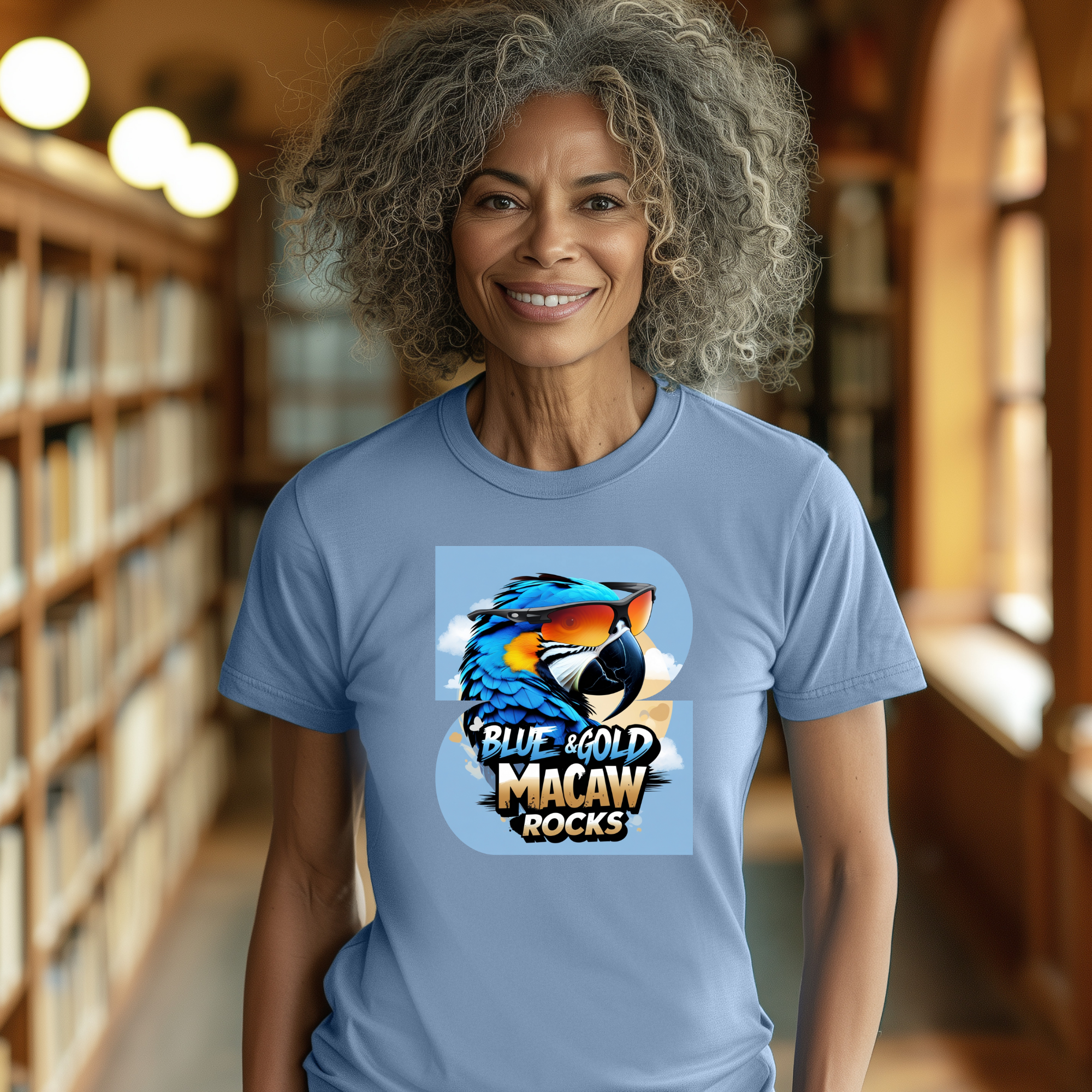Blue & Gold Macaw Rock Tees