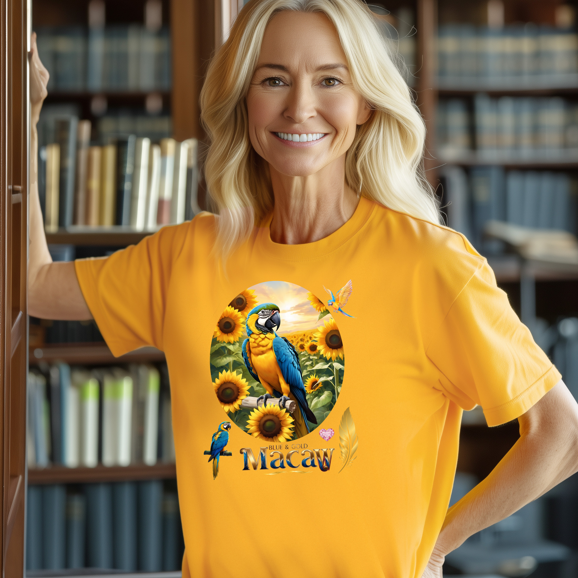 Blue & Gold Macaw Rock Tee
