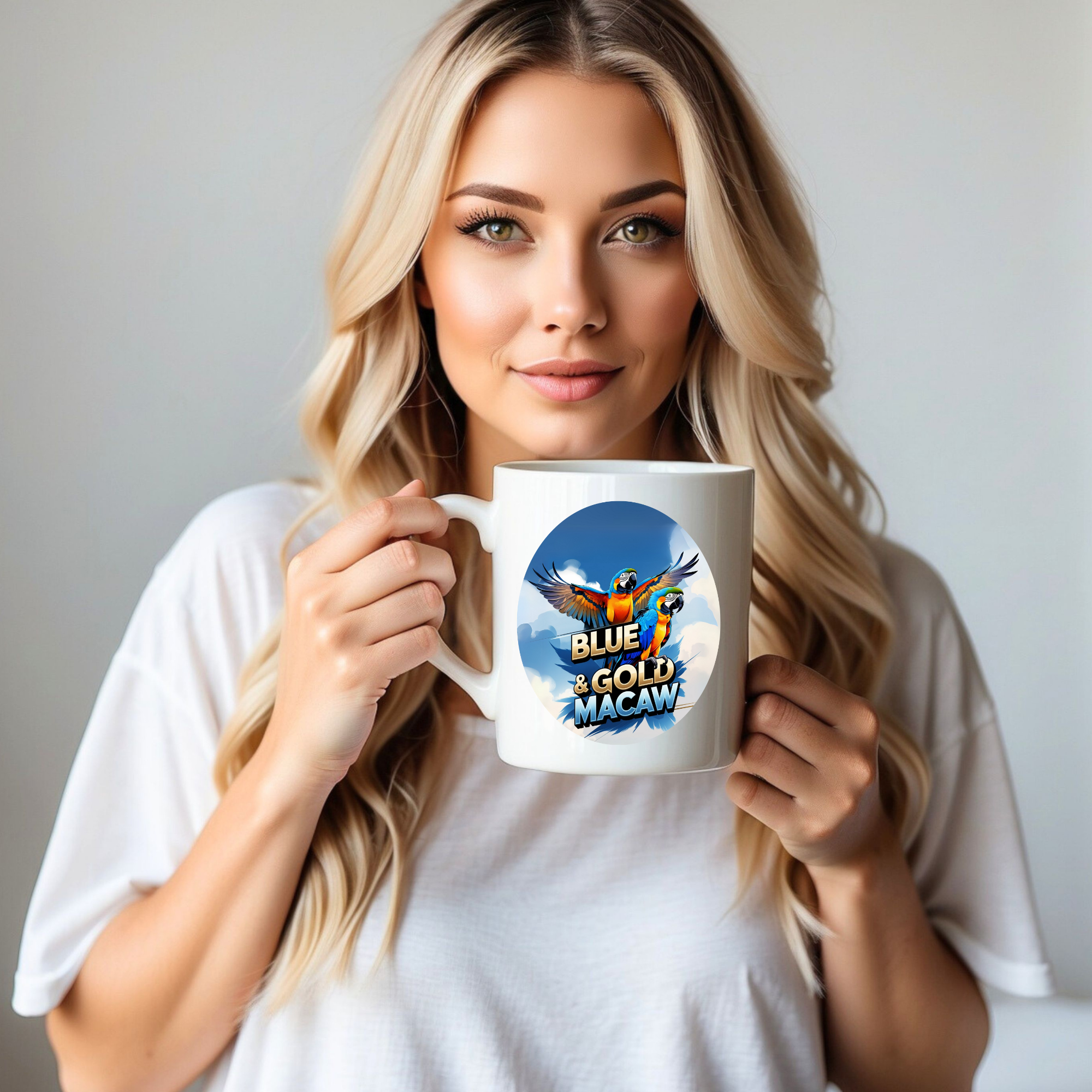 Blue & Gold Macaw Flying Mug