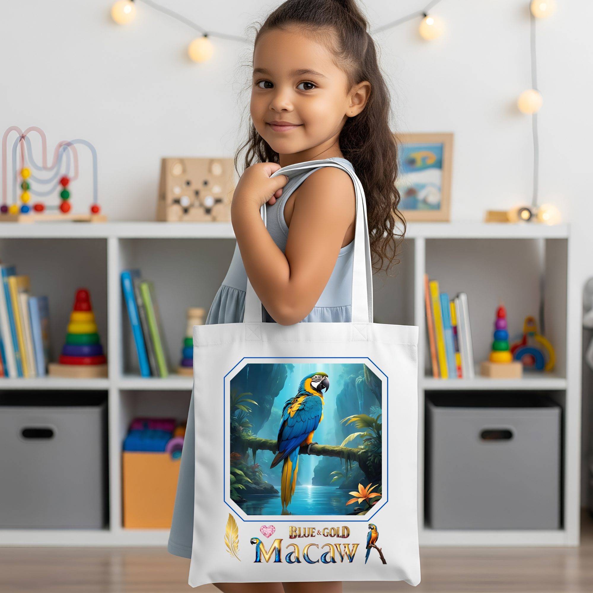 Blue & Gold Macaw Valley Tote Bag