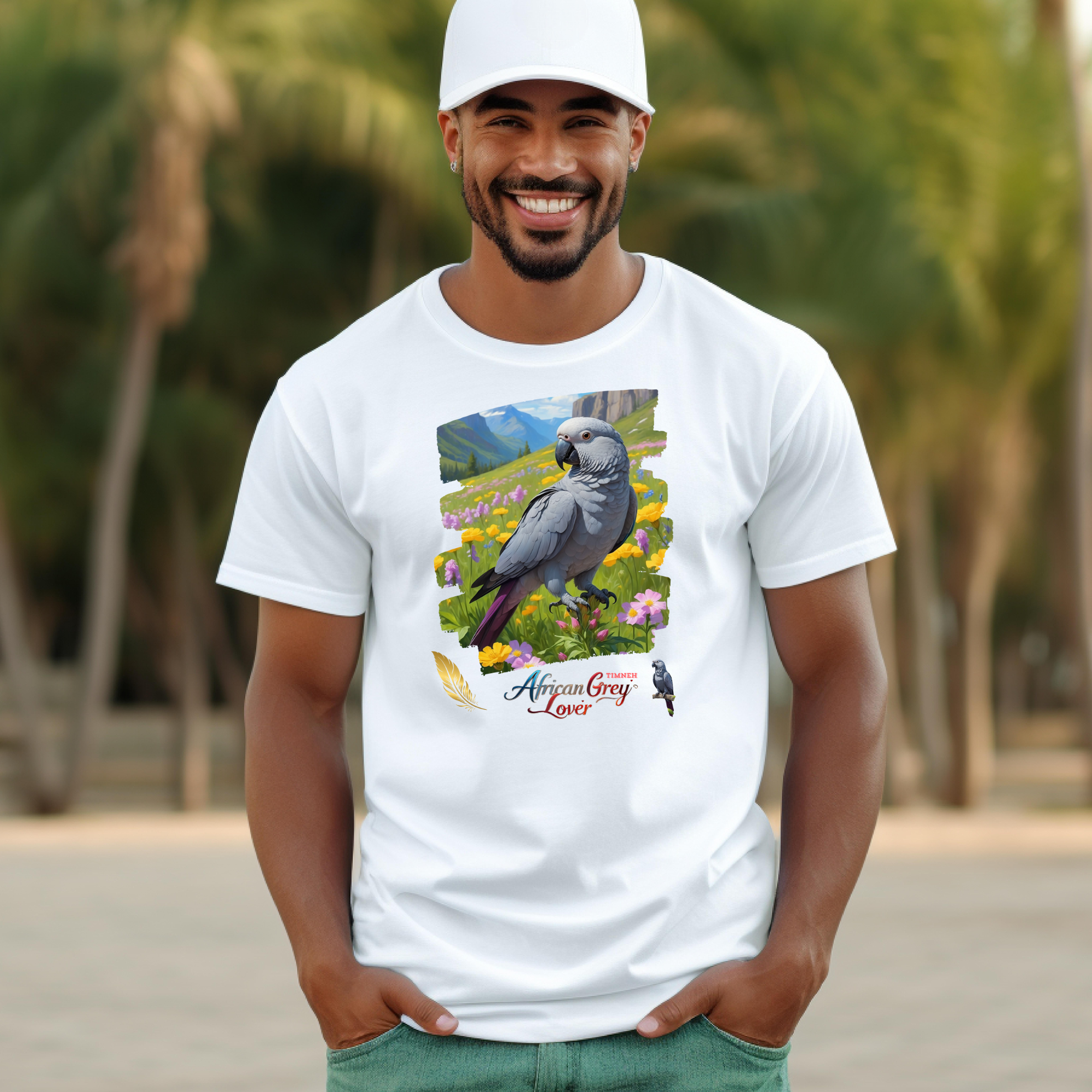 African Grey Timneh Lover T-Shirt