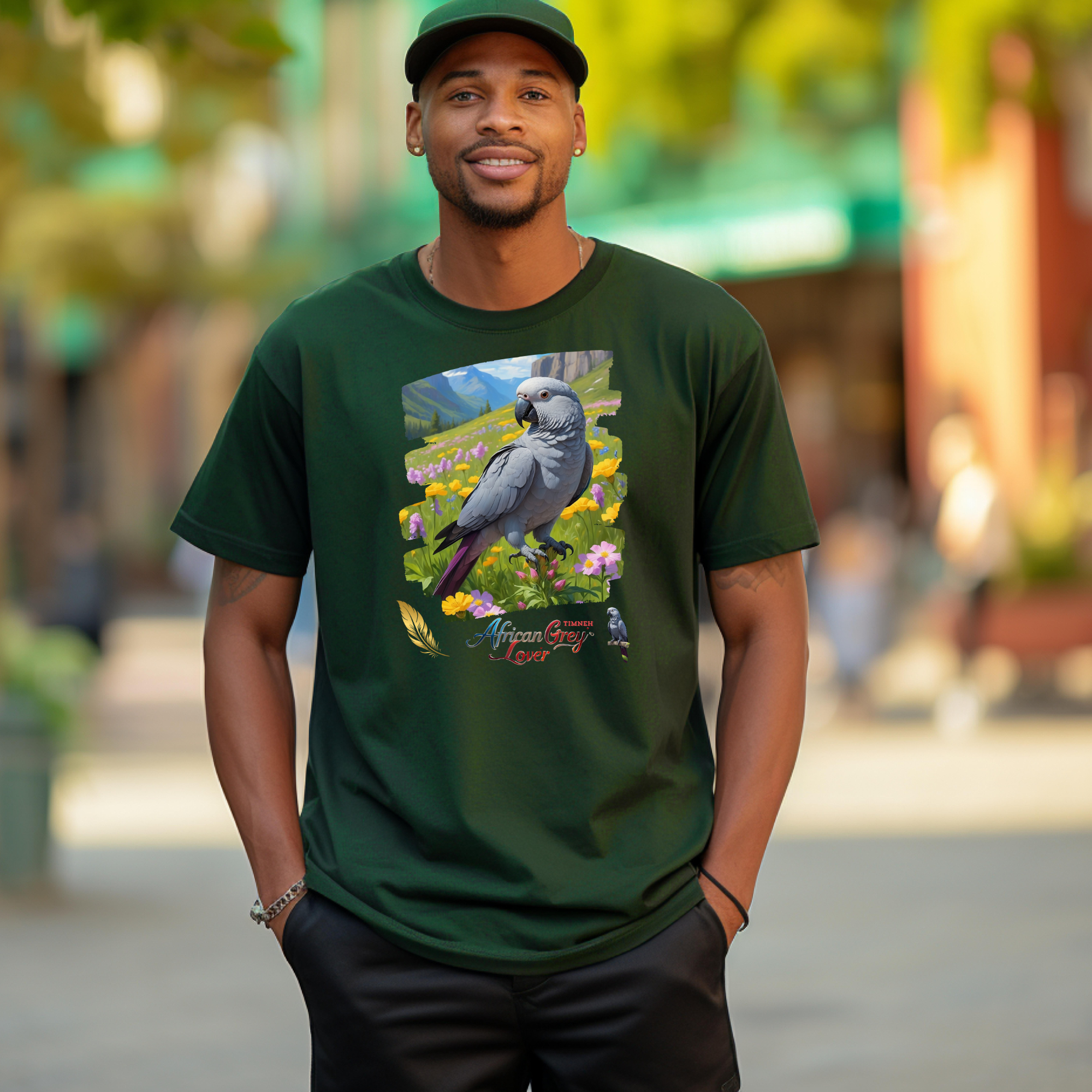 African Grey Timneh Lover T-Shirt