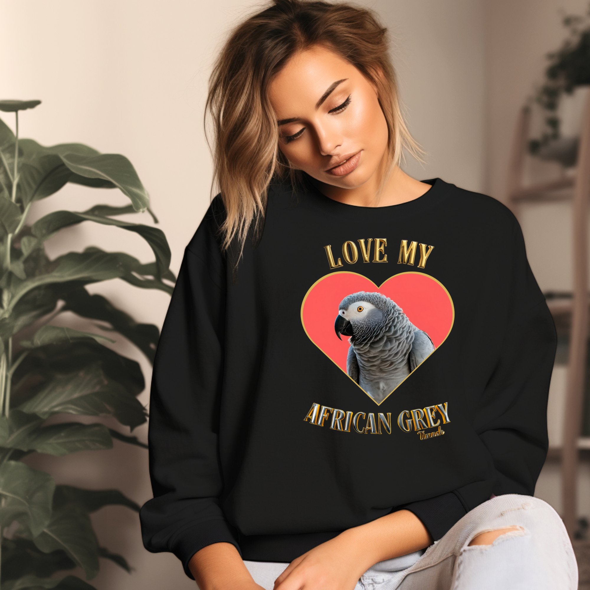 Love My African Grey Timneh Sweatshirt