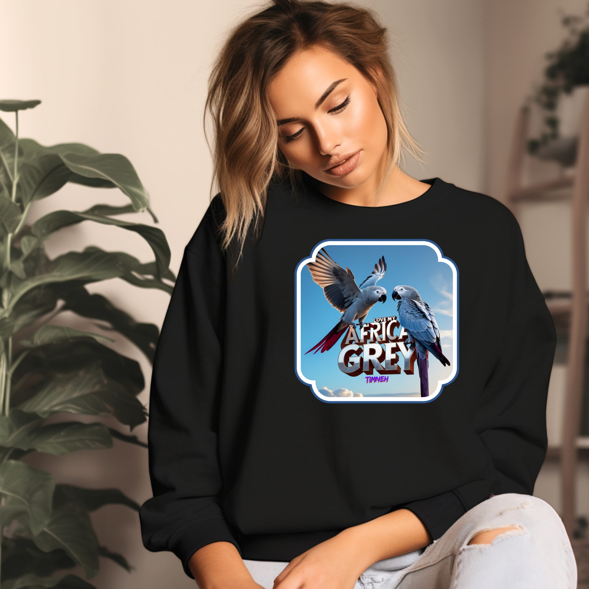 Love My African Grey Timneh Sweatshirt