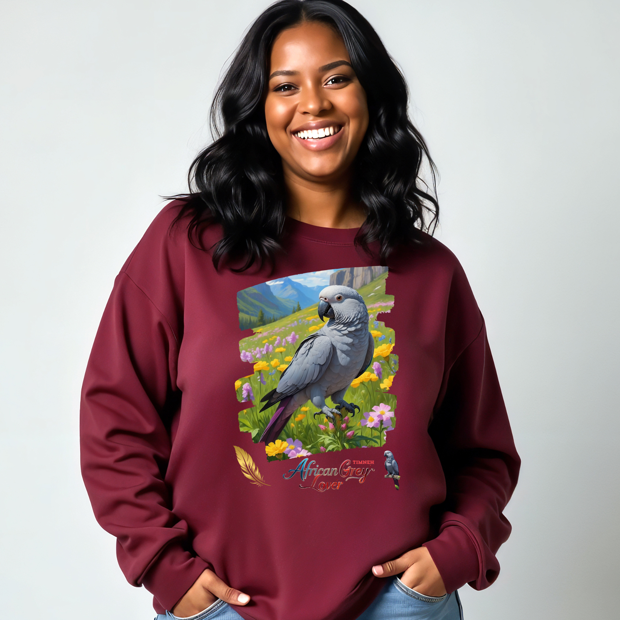 African Grey Timneh Lover Sweatshirt