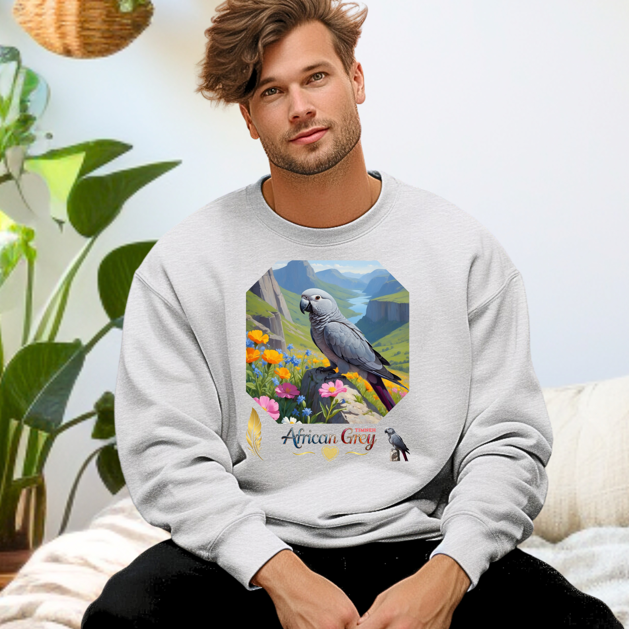 African Grey Timneh Valley Sweatshirt