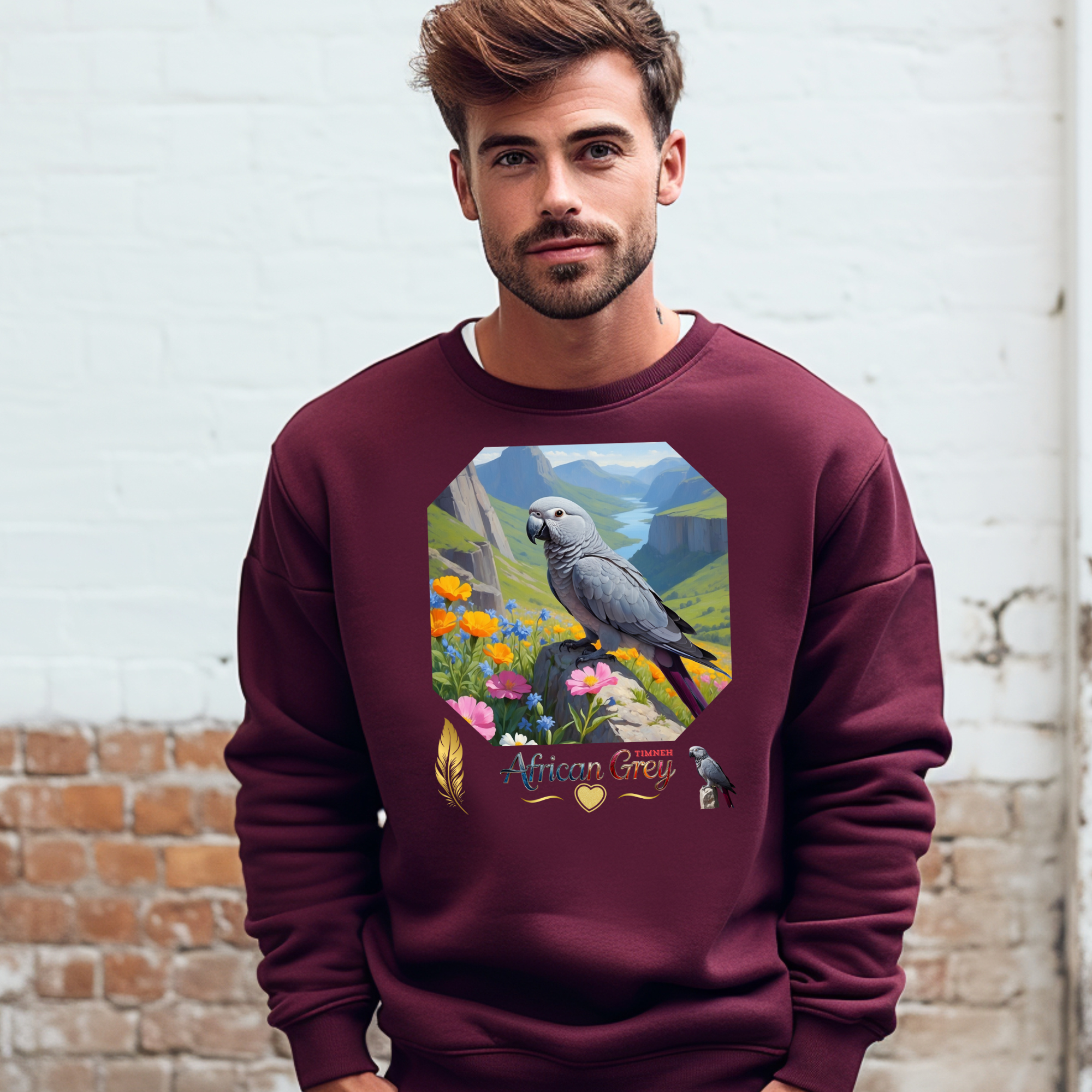 African Grey Timneh Valley Sweatshirt