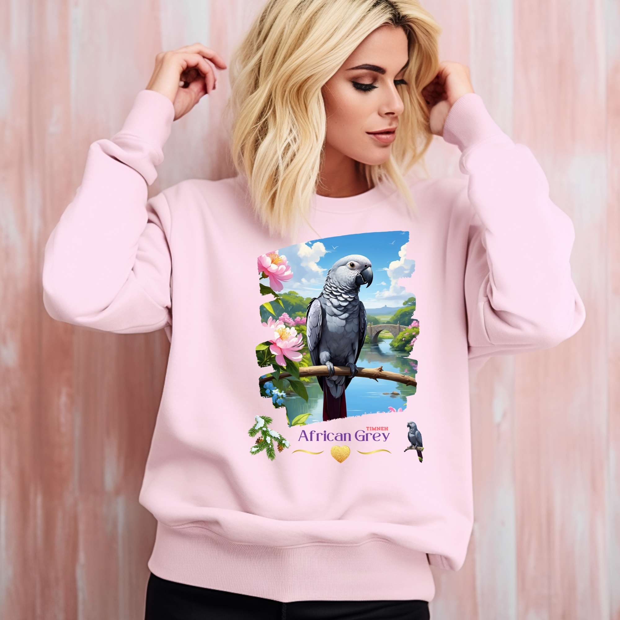 African Grey Timneh Bridge Sweatshirt