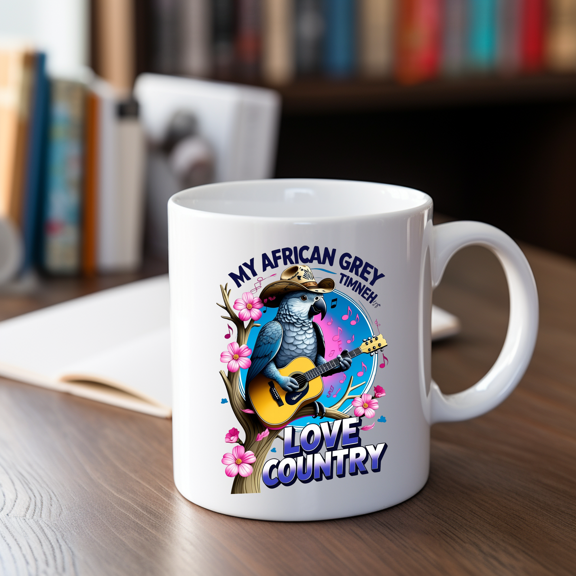African Grey Timneh Love Country Mug