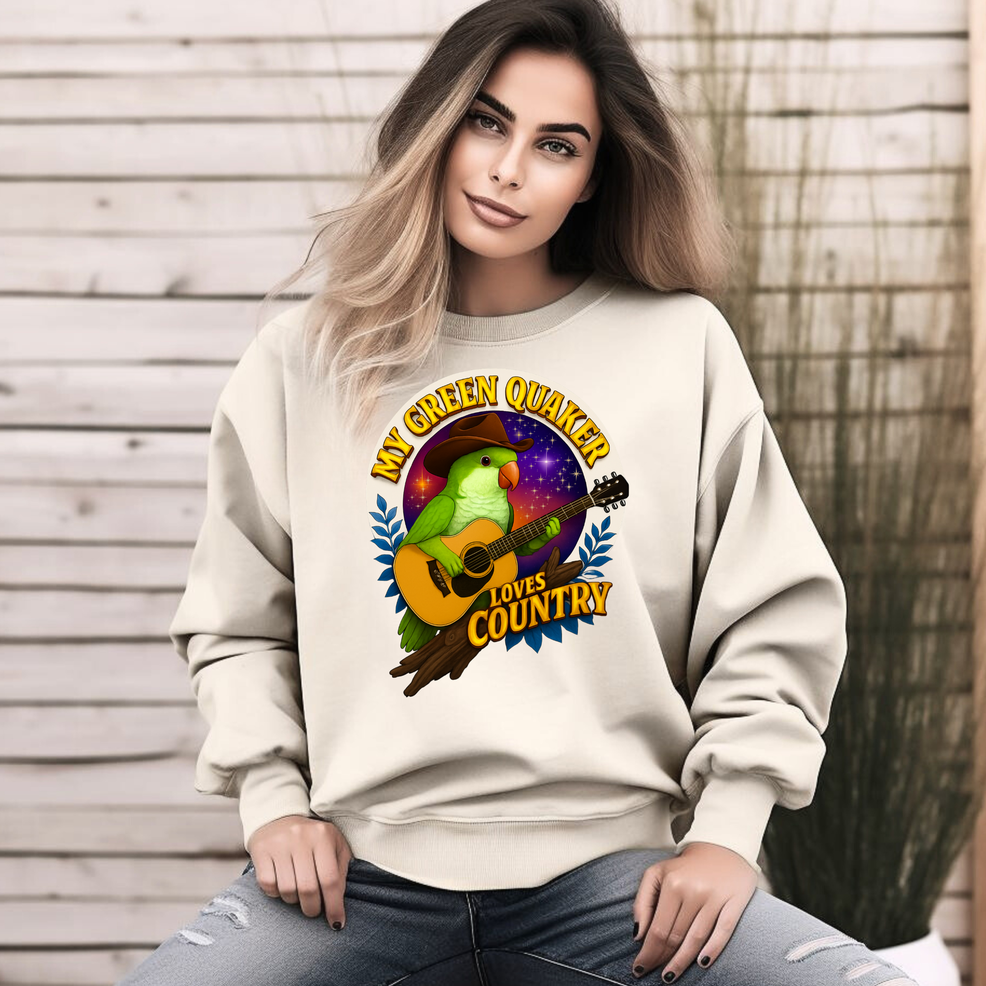 Green Quaker Loves Country Sweatshirt