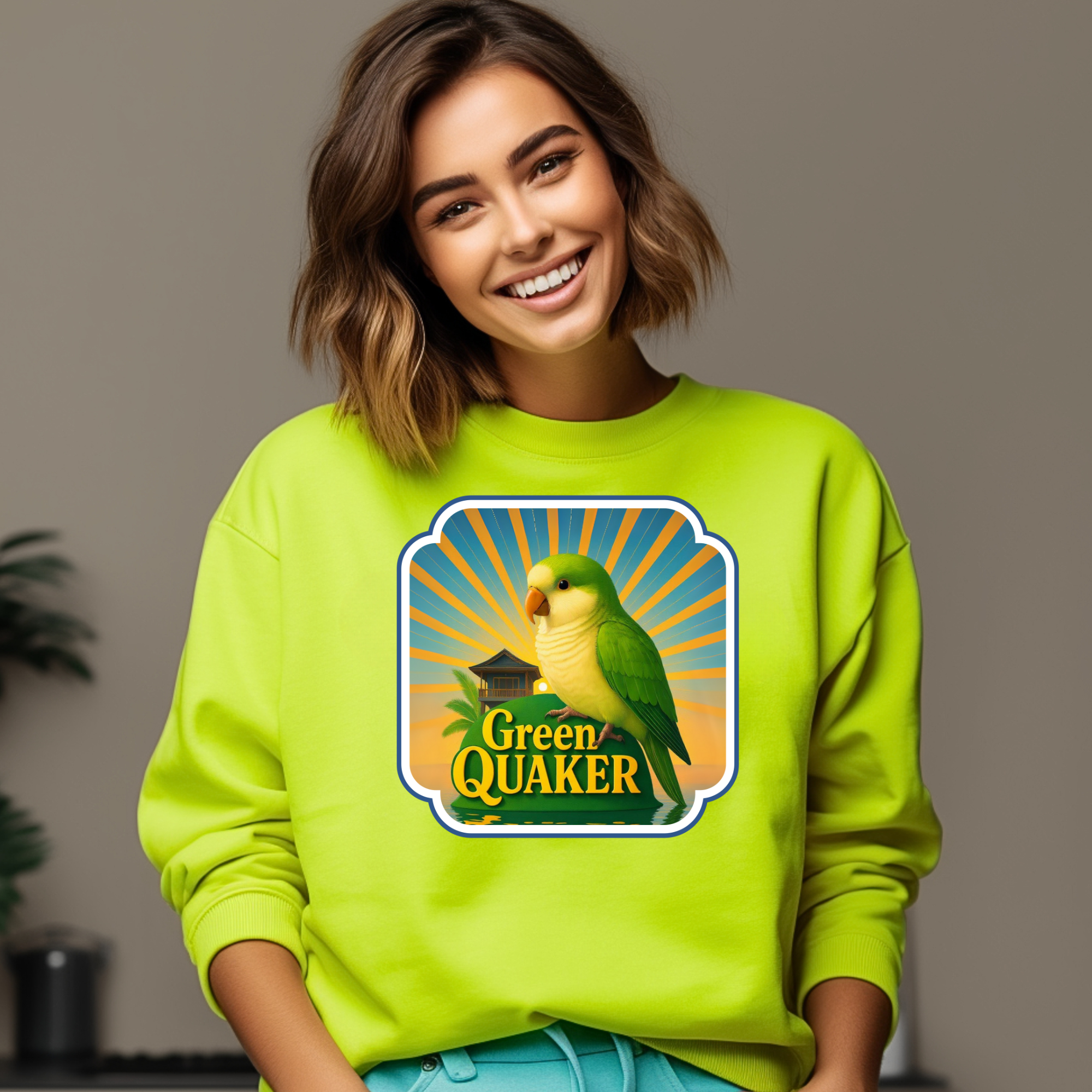 Green Quaker Sunburst Sweatshirt