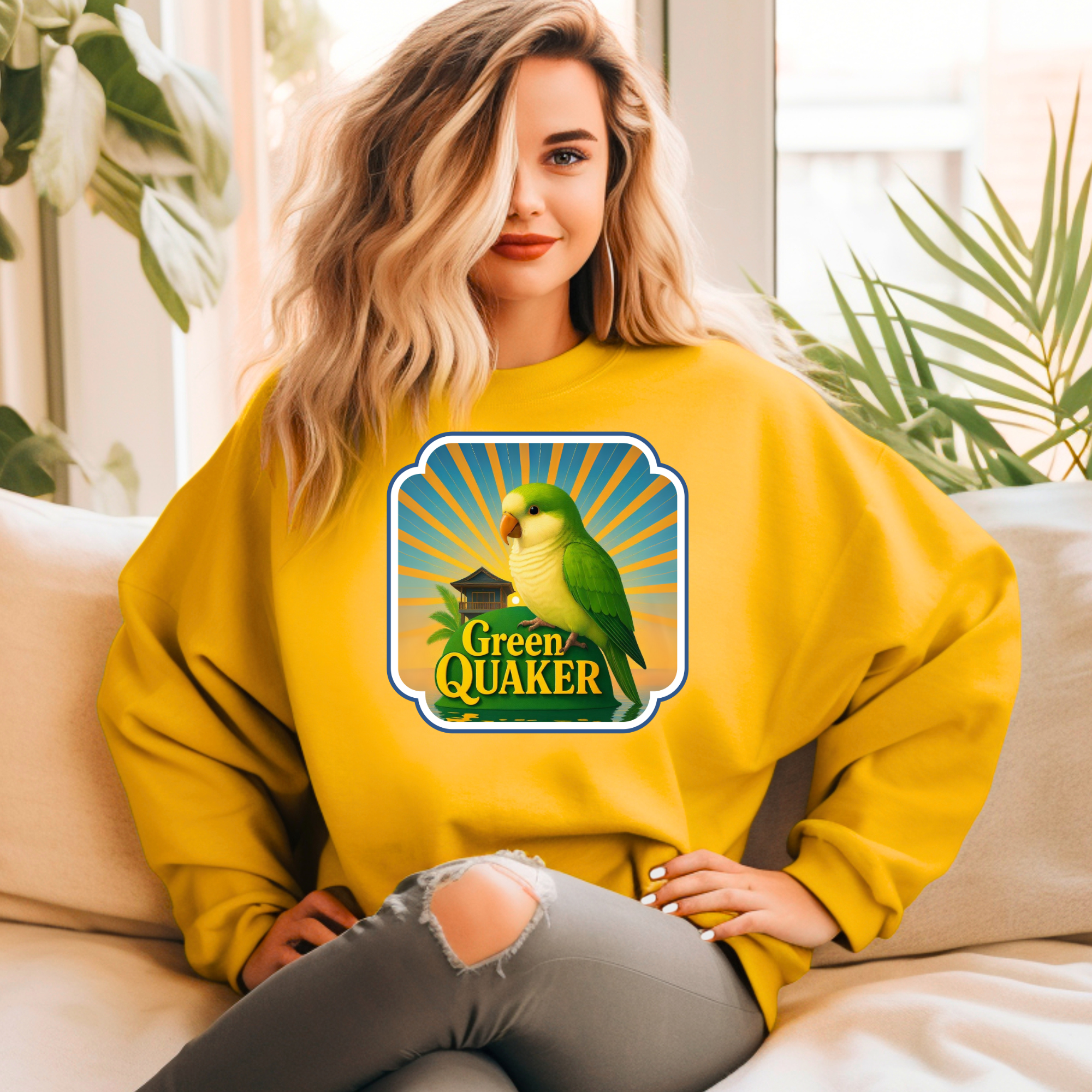 Green Quaker Sunburst Sweatshirt