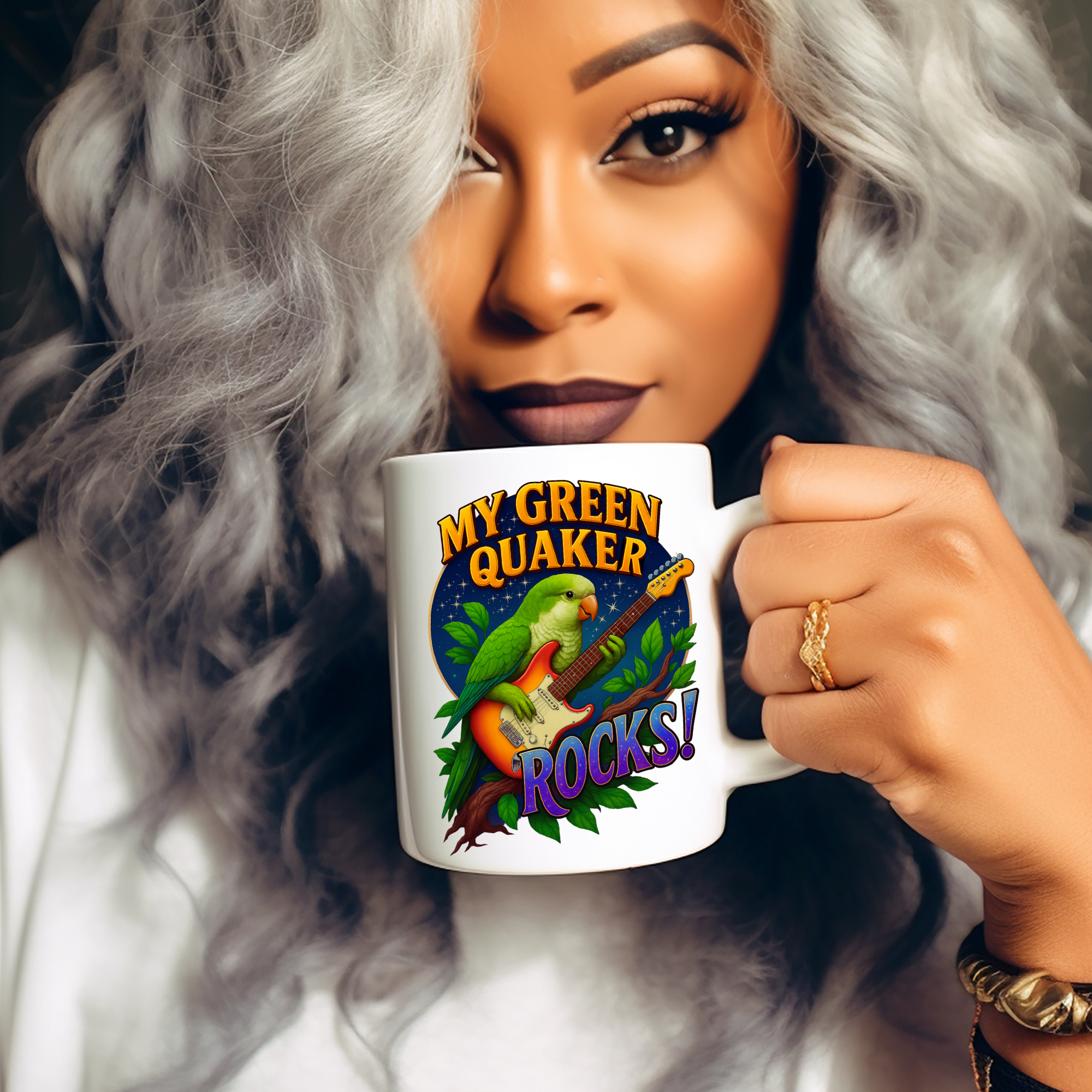 Green Quaker Rocks Mug