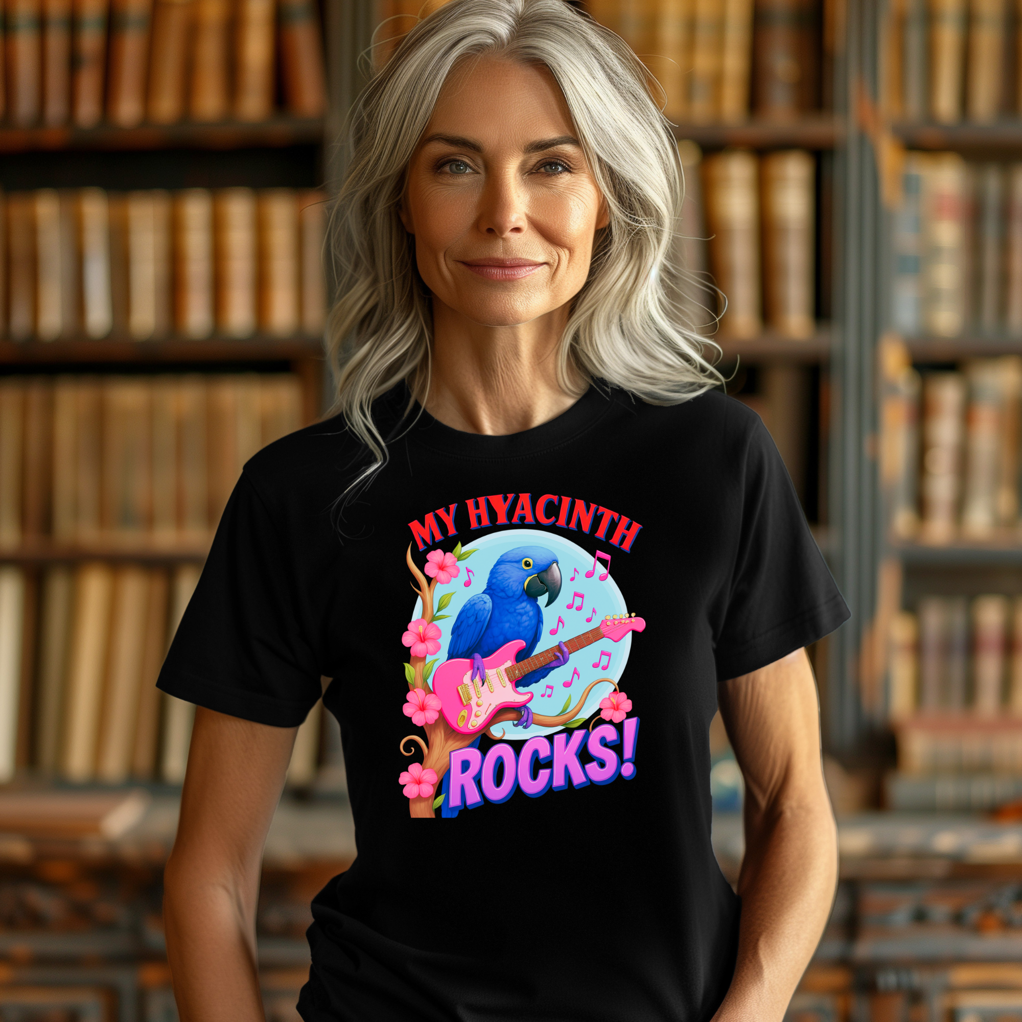 Hyacinth Rocks Guitar T-Shirt