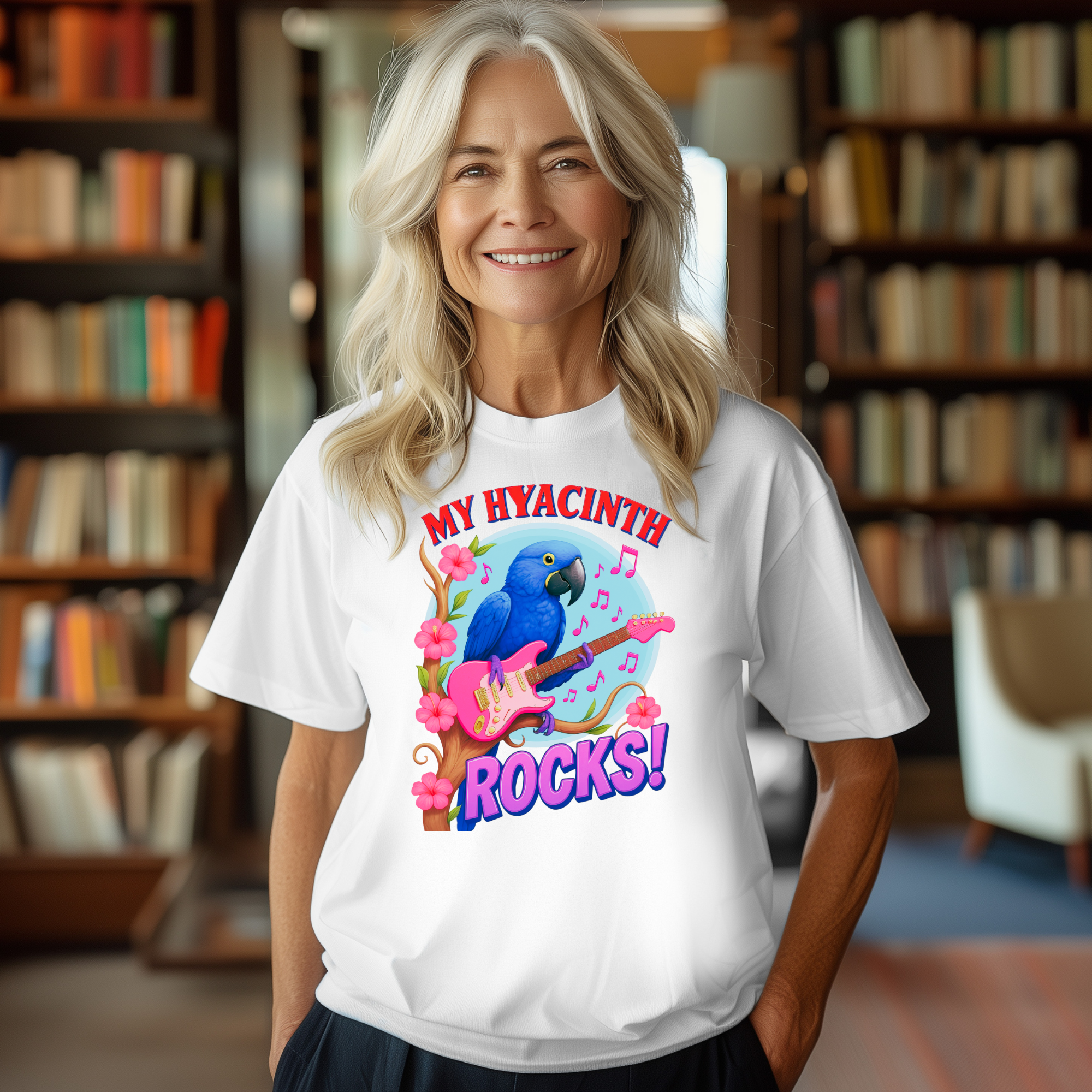 Hyacinth Rocks Guitar T-Shirt