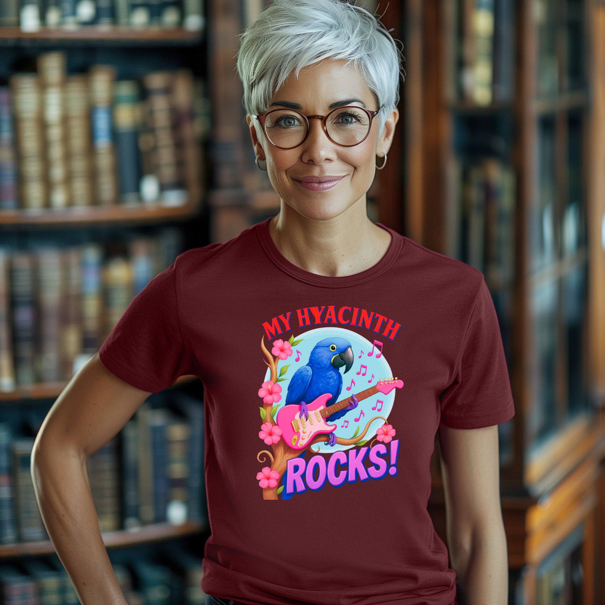 Hyacinth Rocks Guitar T-Shirt