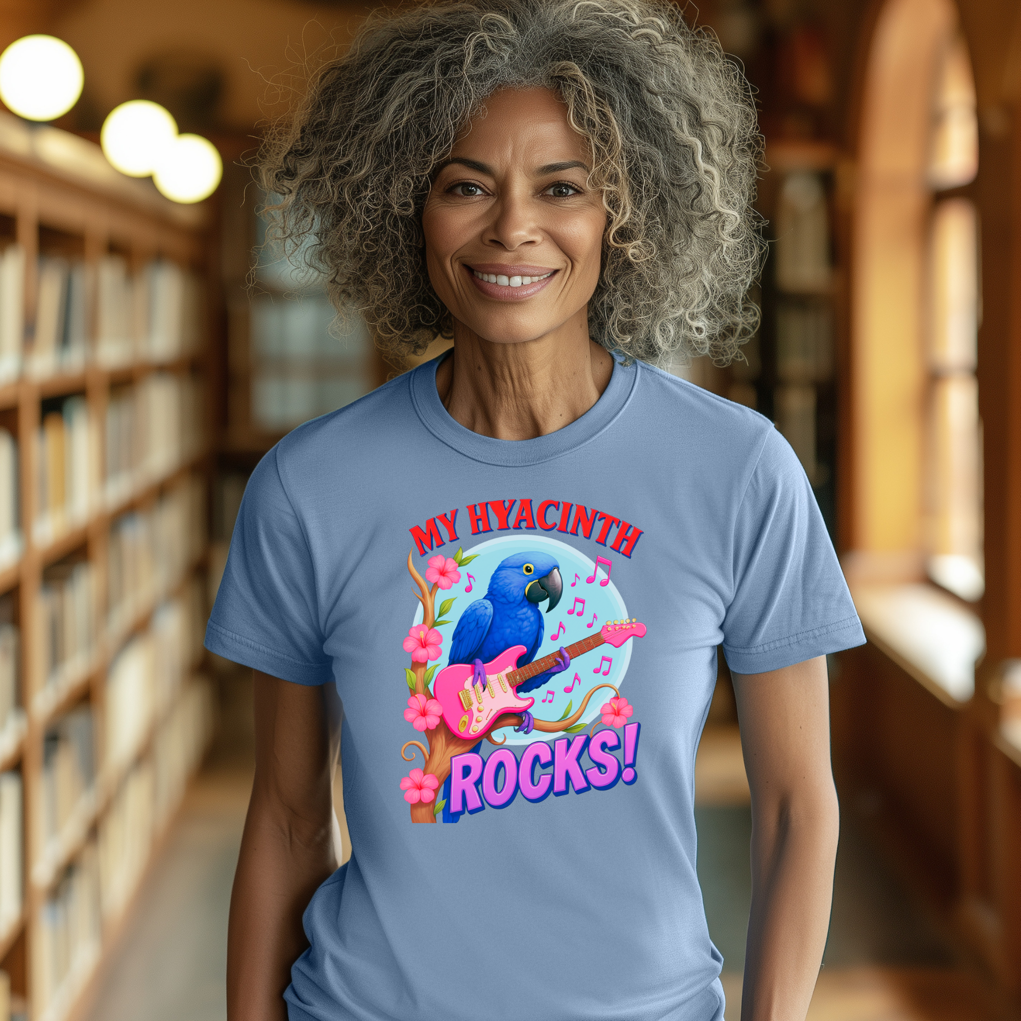 Hyacinth Rocks Guitar T-Shirt
