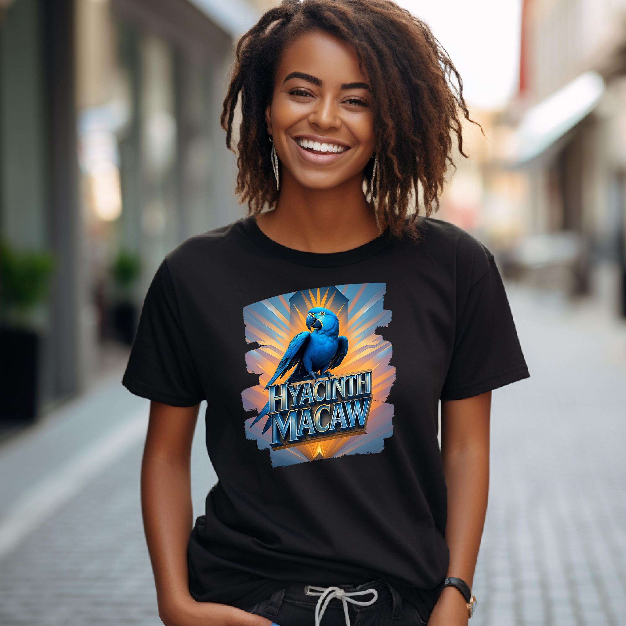 Hyacinth Macaw Sunrise T-Shirt