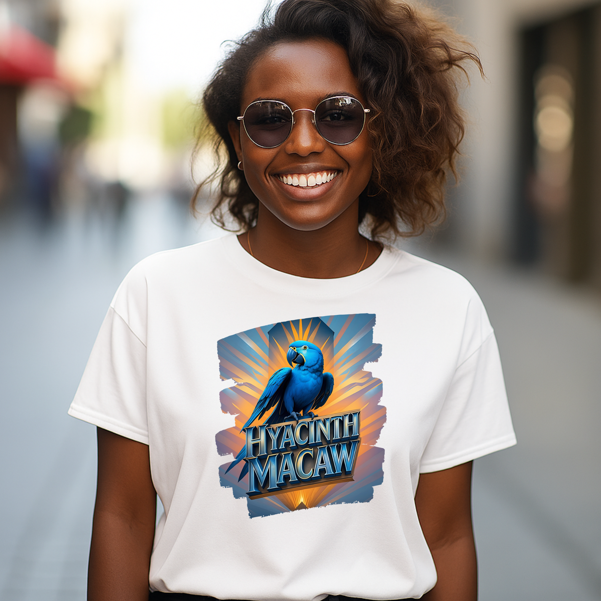 Hyacinth Macaw Sunrise T-Shirt