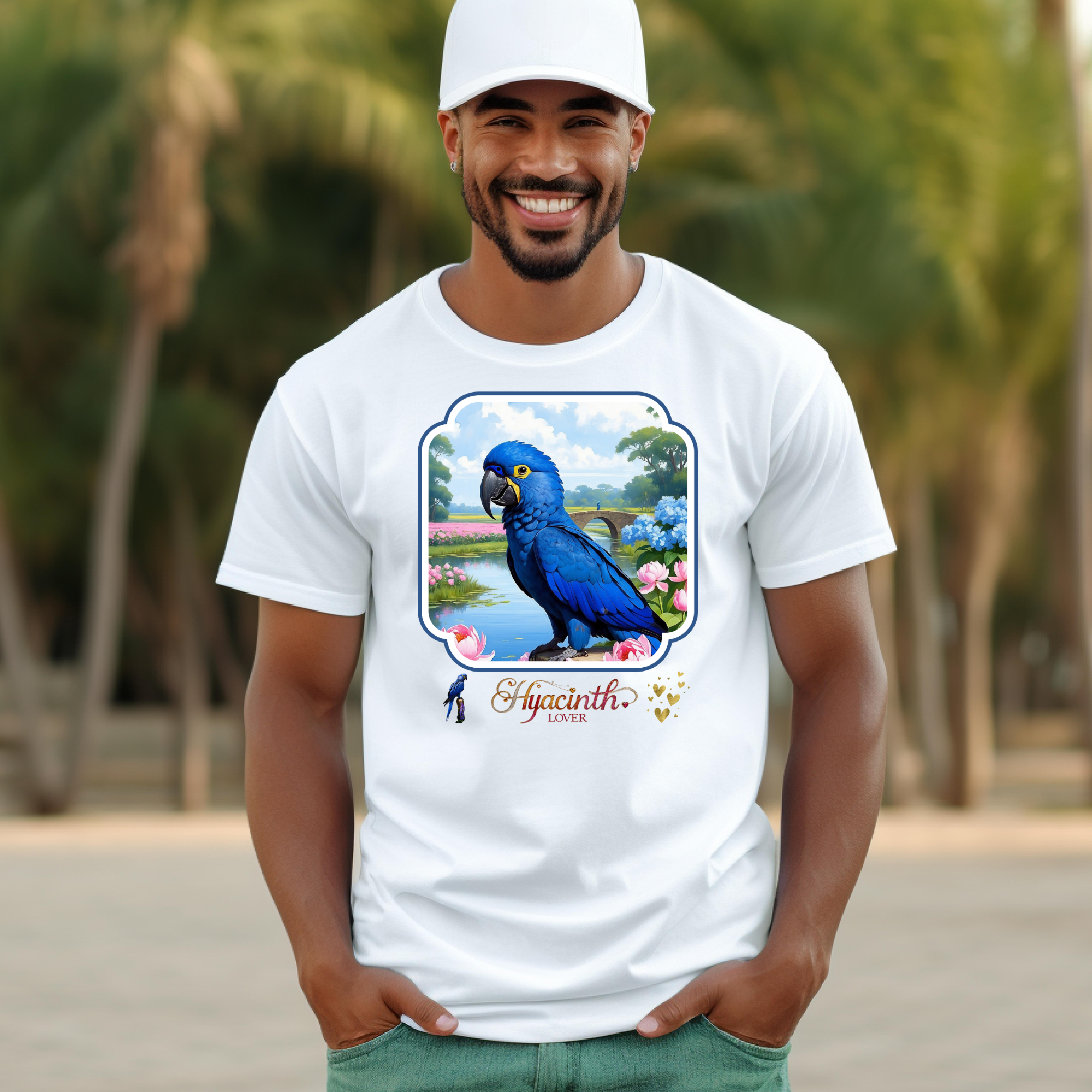 Hyacinth Lover Floral Lake T-Shirt