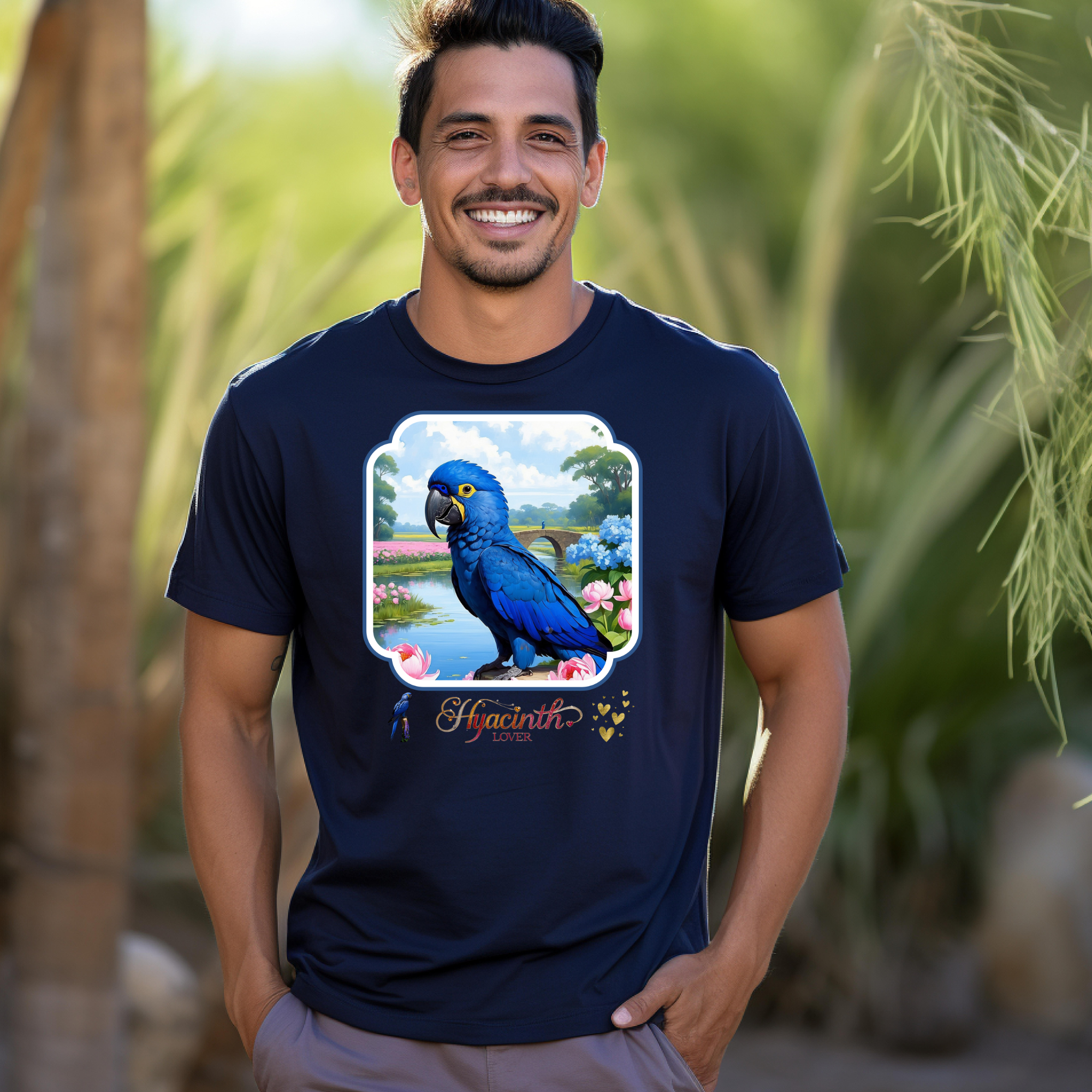 Hyacinth Lover Floral Lake T-Shirt