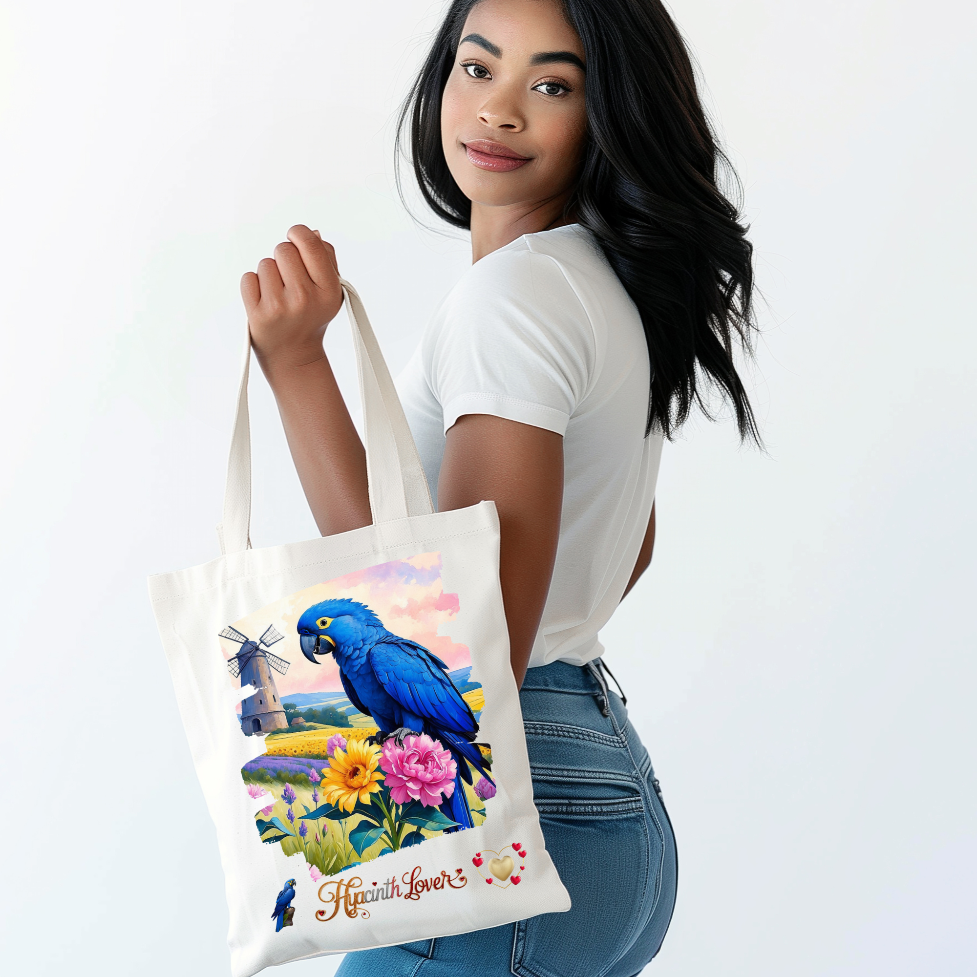Hyacinth Lover Floral Tote Bag