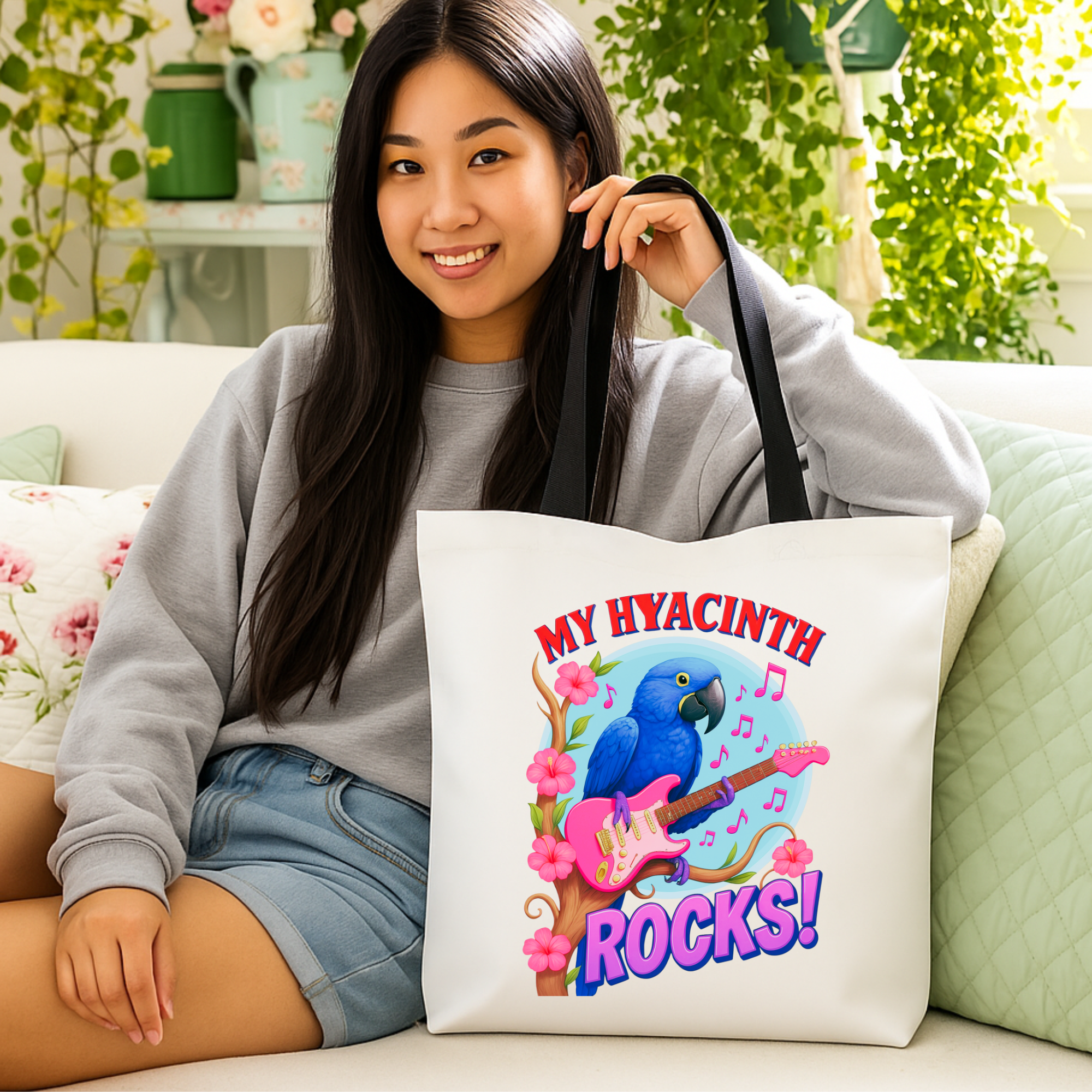 My Hyacinth Rocks Tote Bag