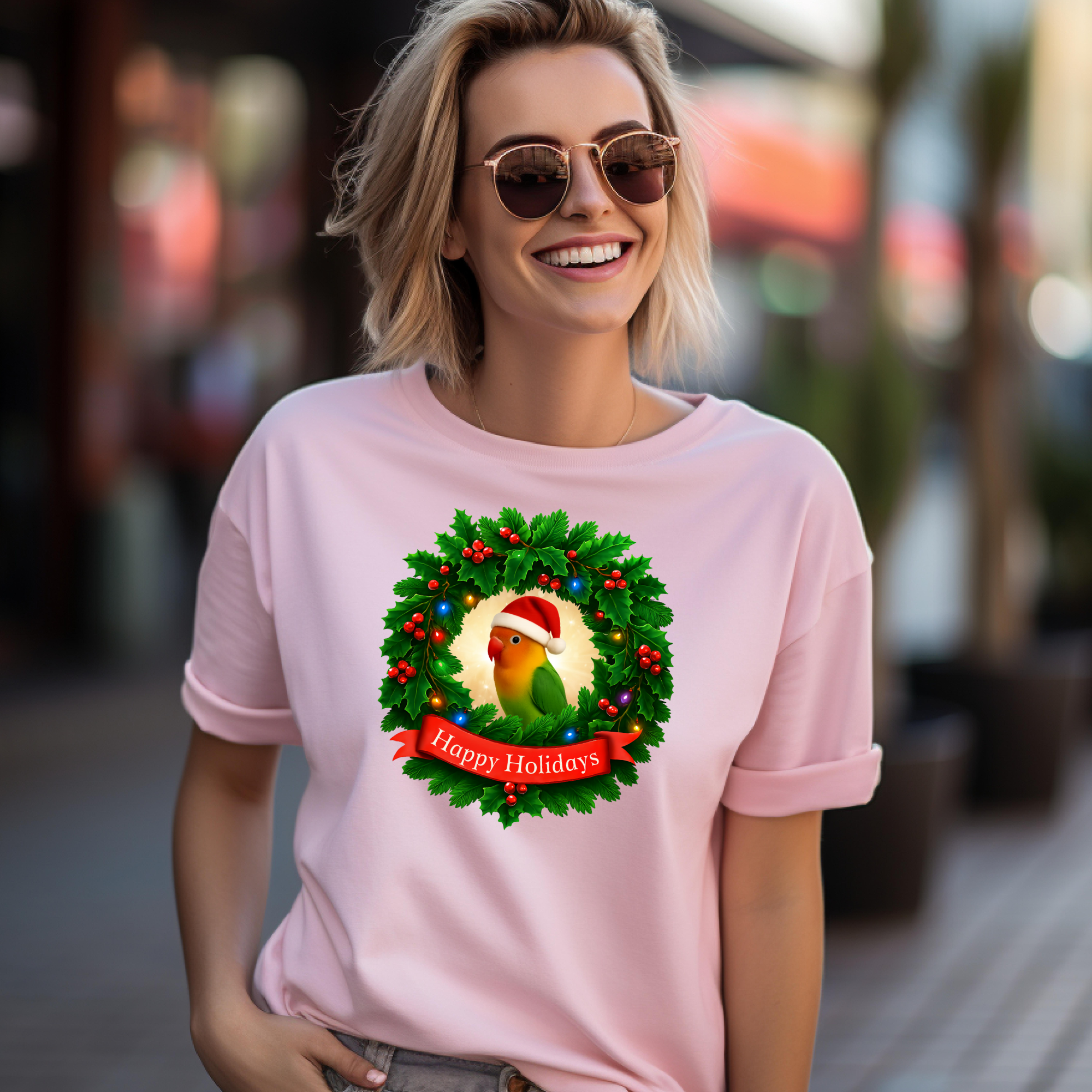 Happy Holidays Lovebird T-Shirt