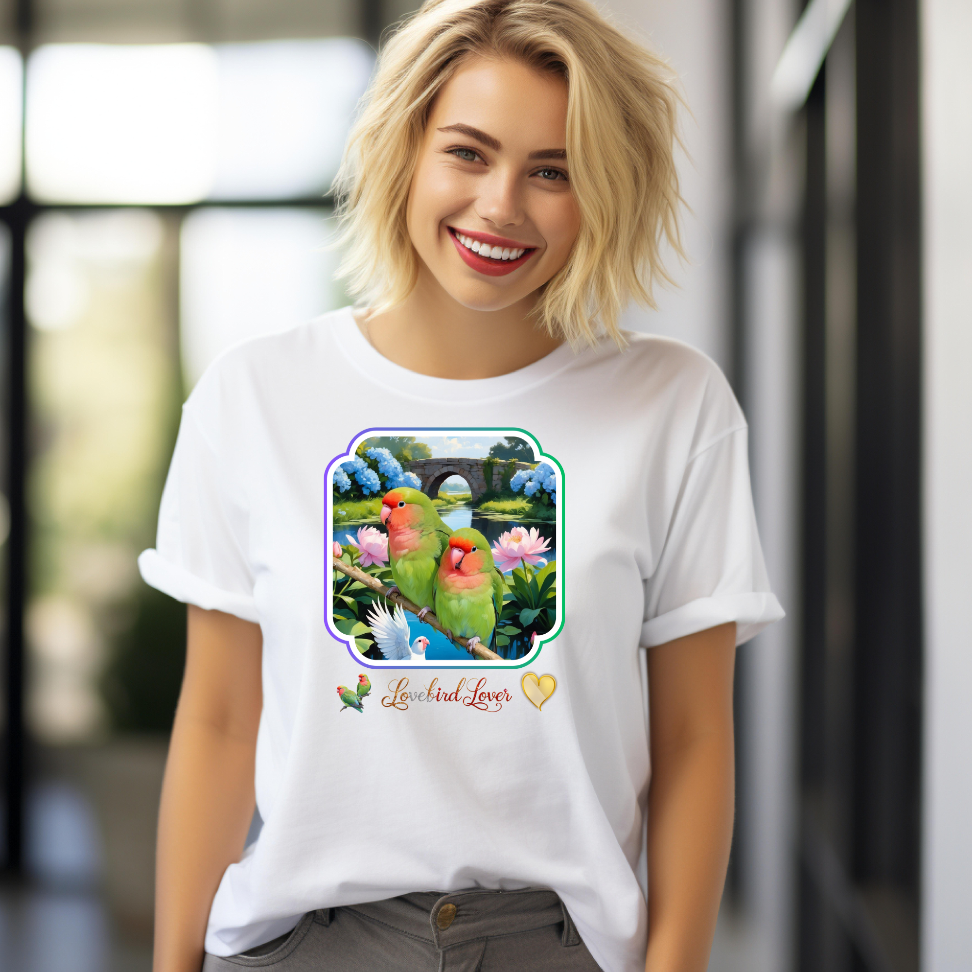 Bridge Lovebird Lover T-Shirt