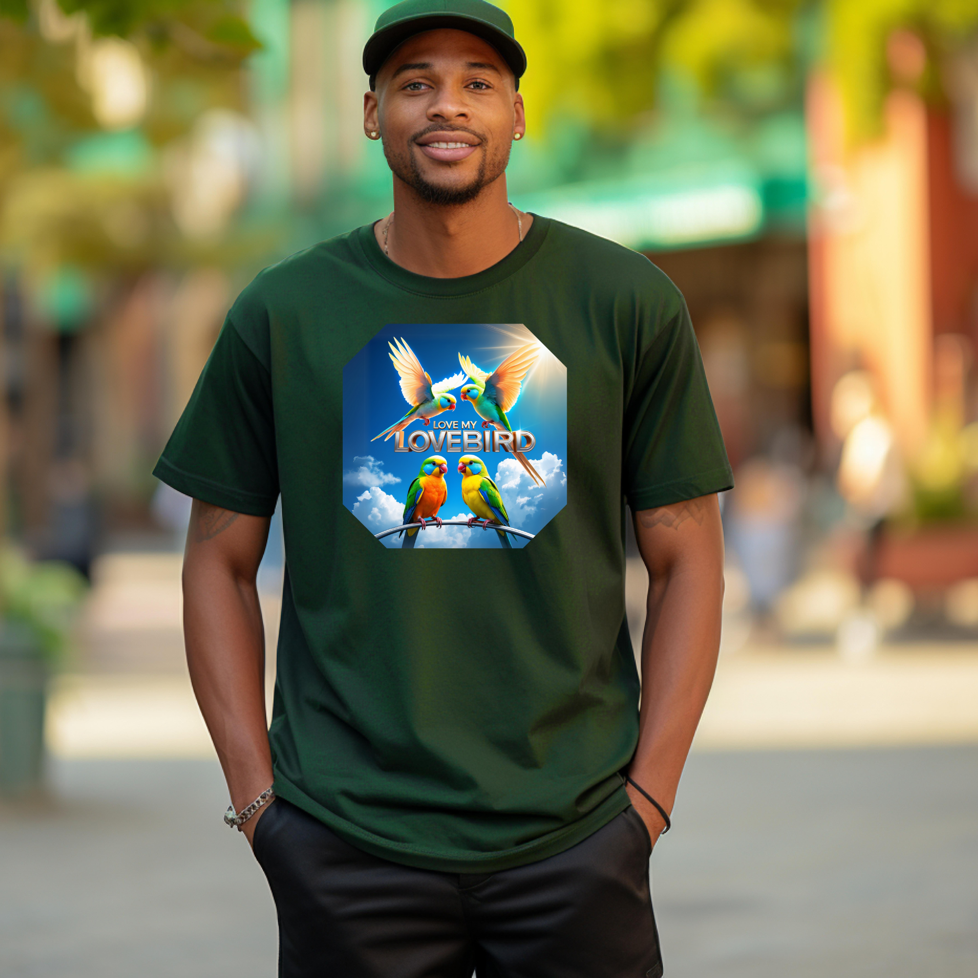 Love My Lovebird Flying T-Shirt