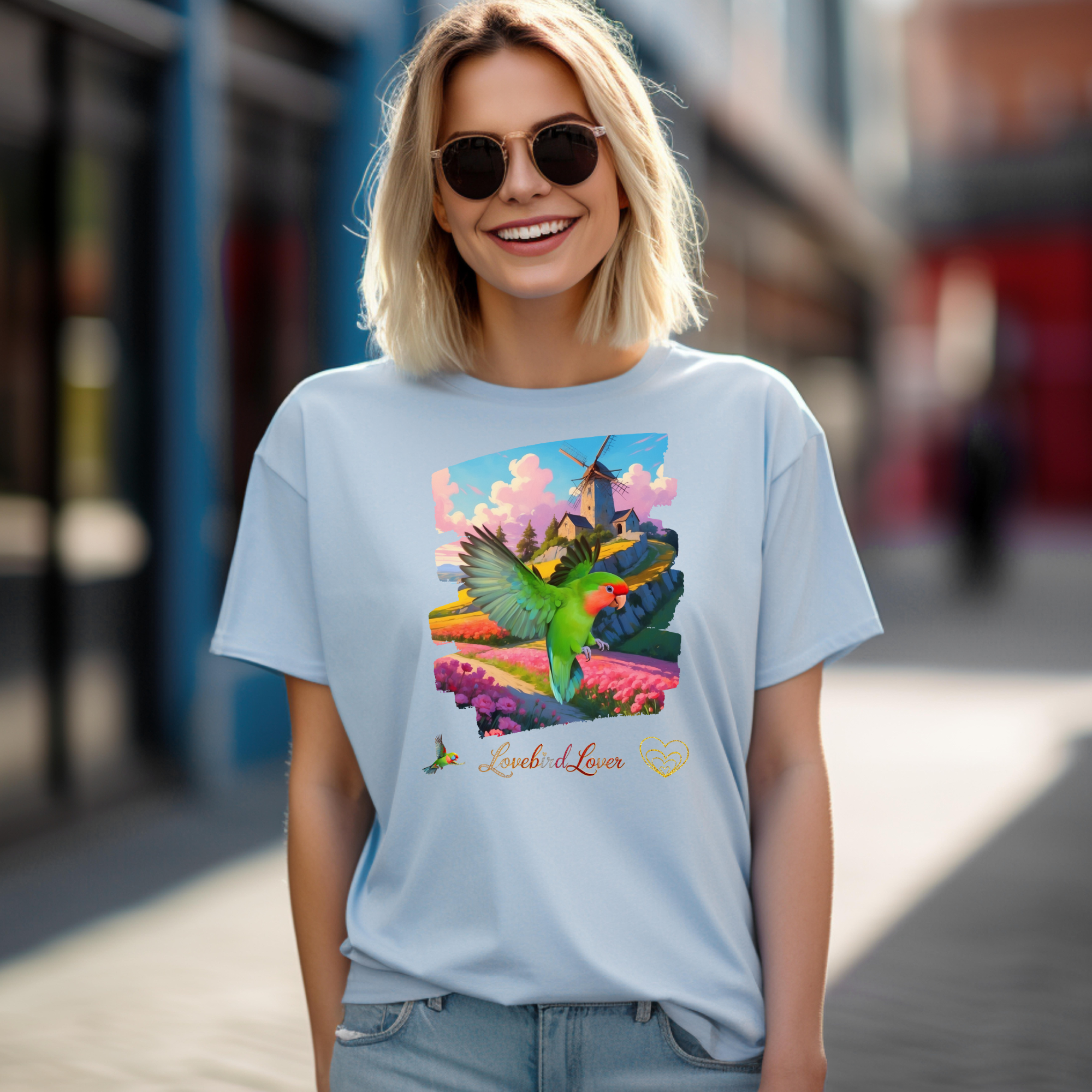 Lovebird Lover Floral T-Shirt