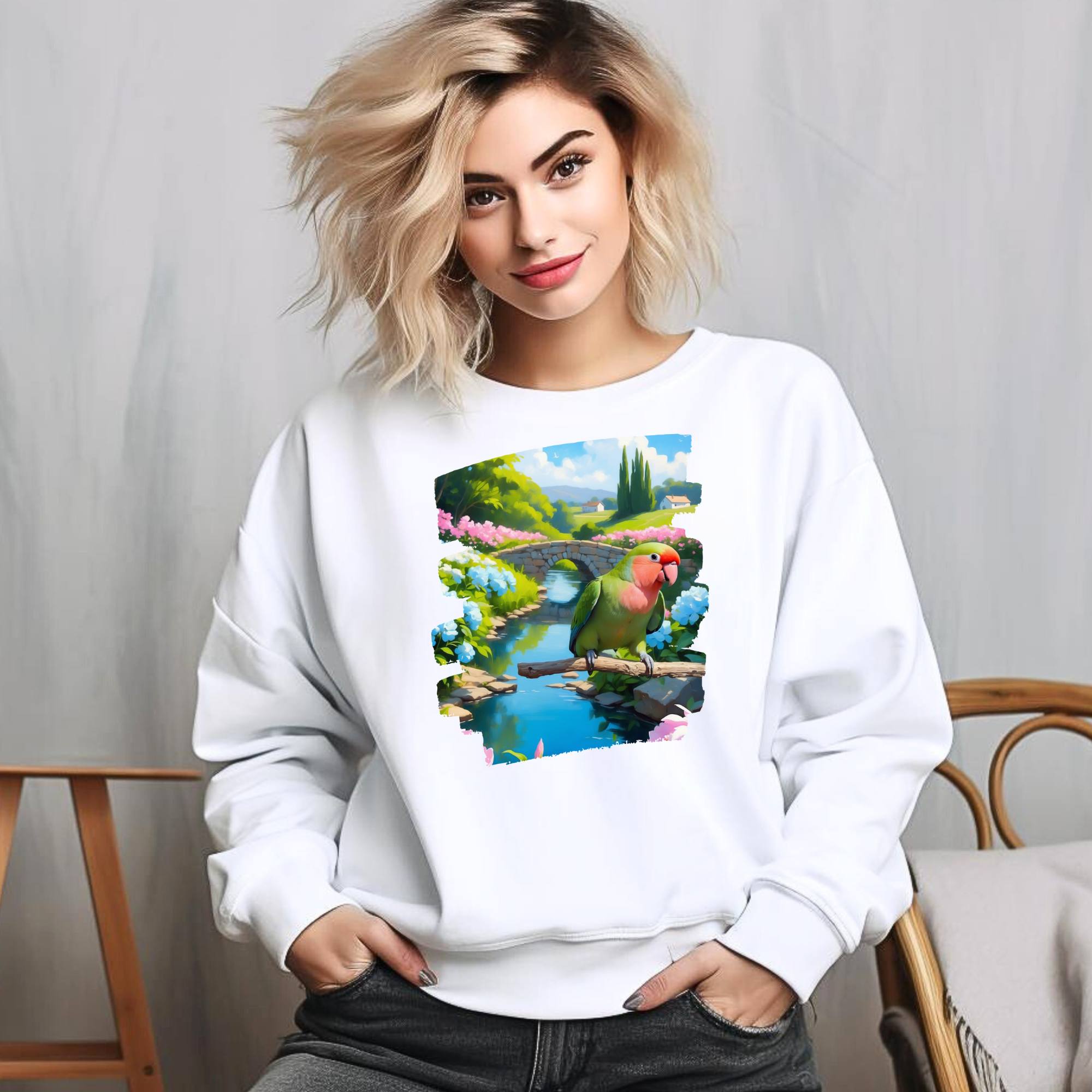 Lovebird Lover Bridge Sweatshirt