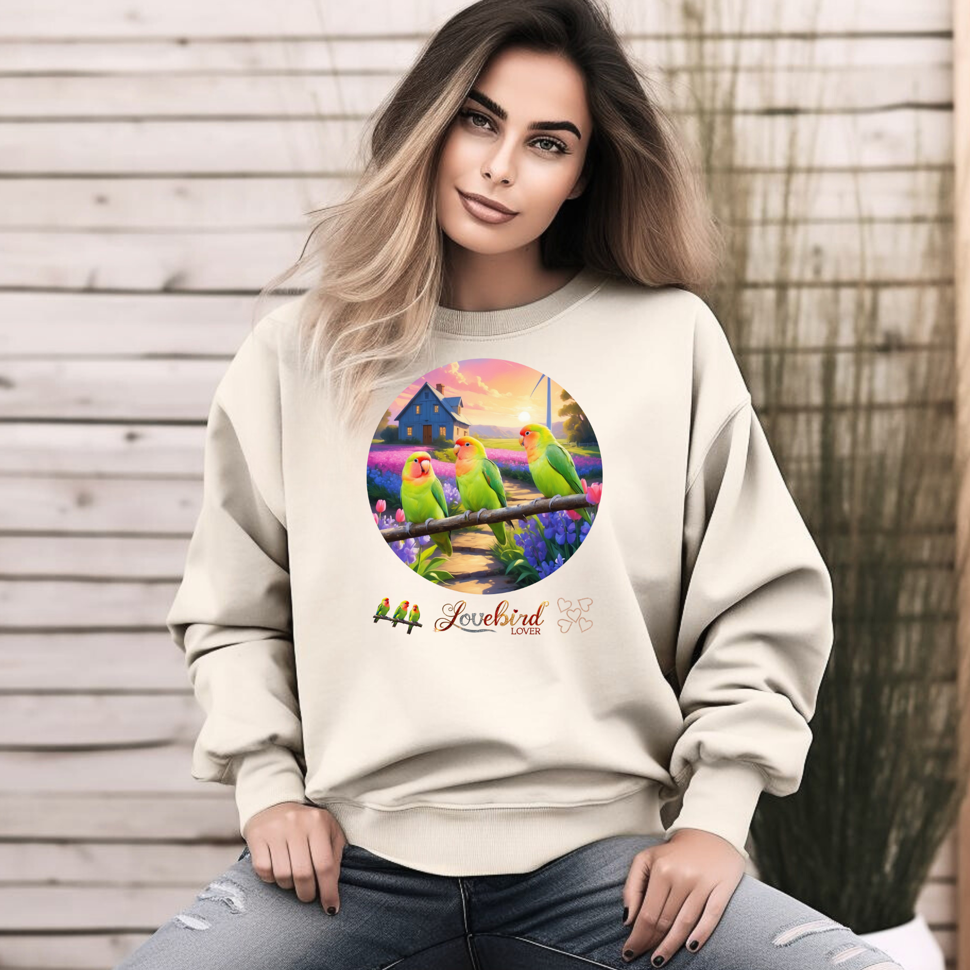 Lovebird Lover Sunset Sweatshirt