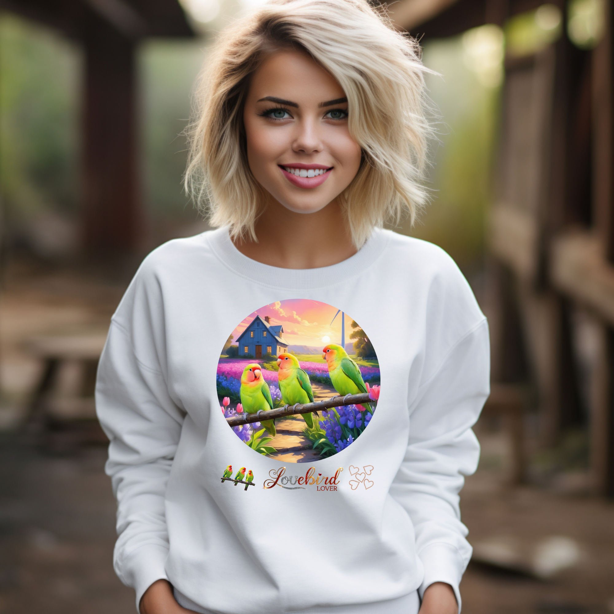 Lovebird Lover Sunset Sweatshirt