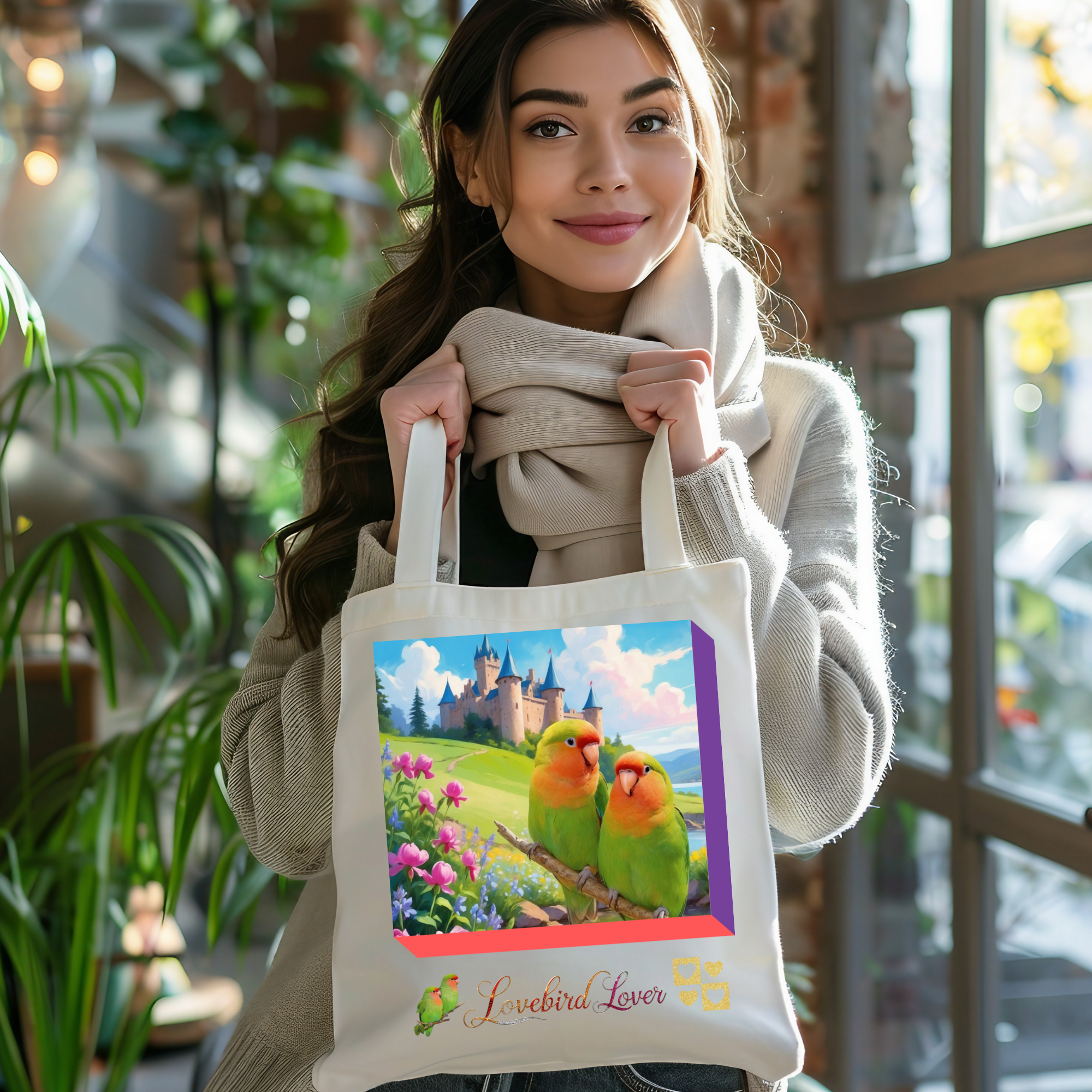 Lovebird Tote Bag