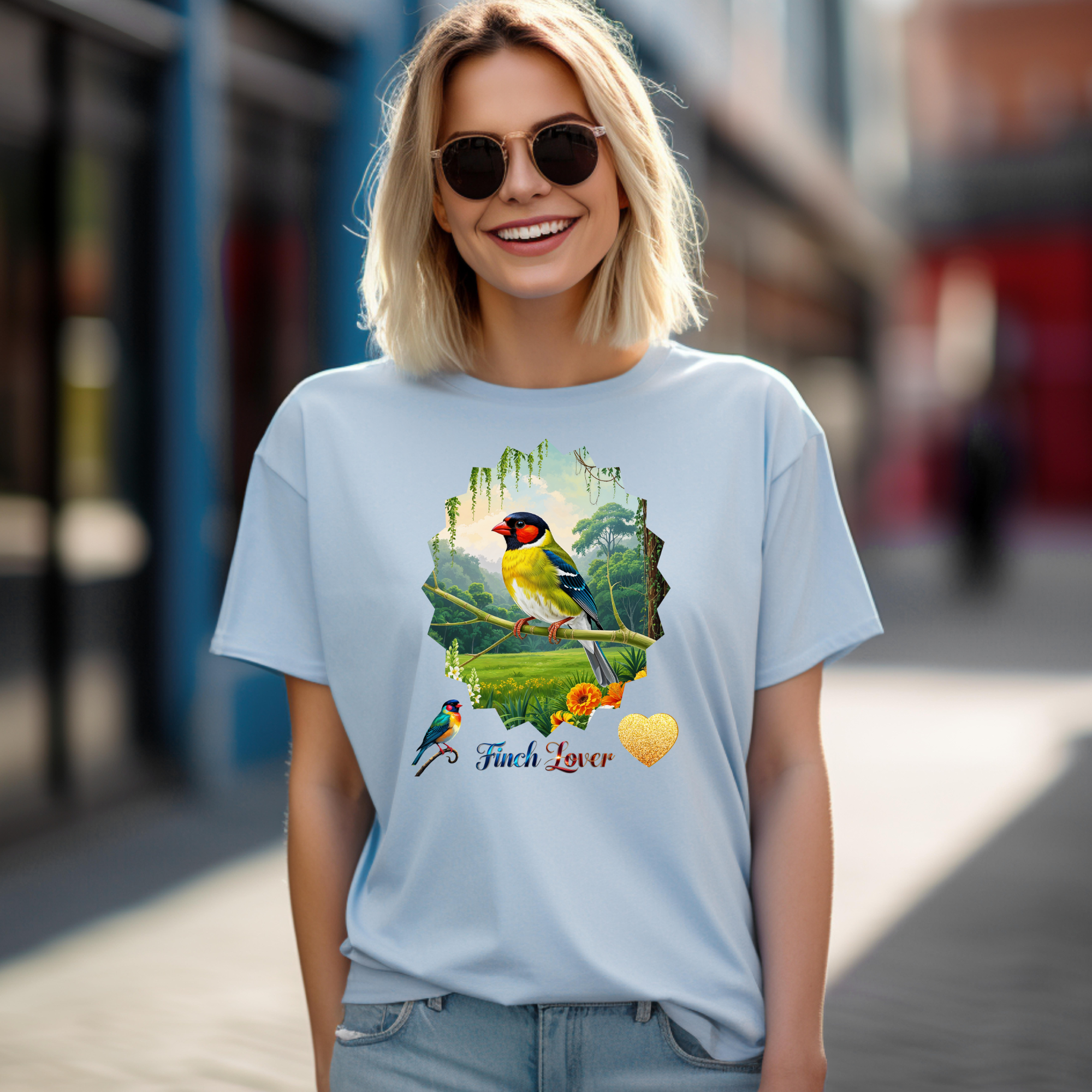 Finch Lover Nature Scenic T-Shirt