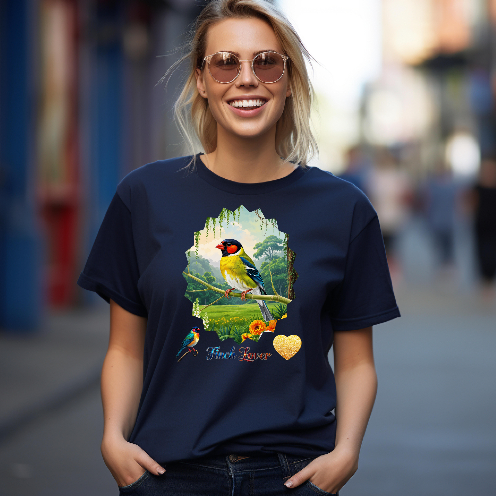 Finch Lover Nature Scenic T-Shirt