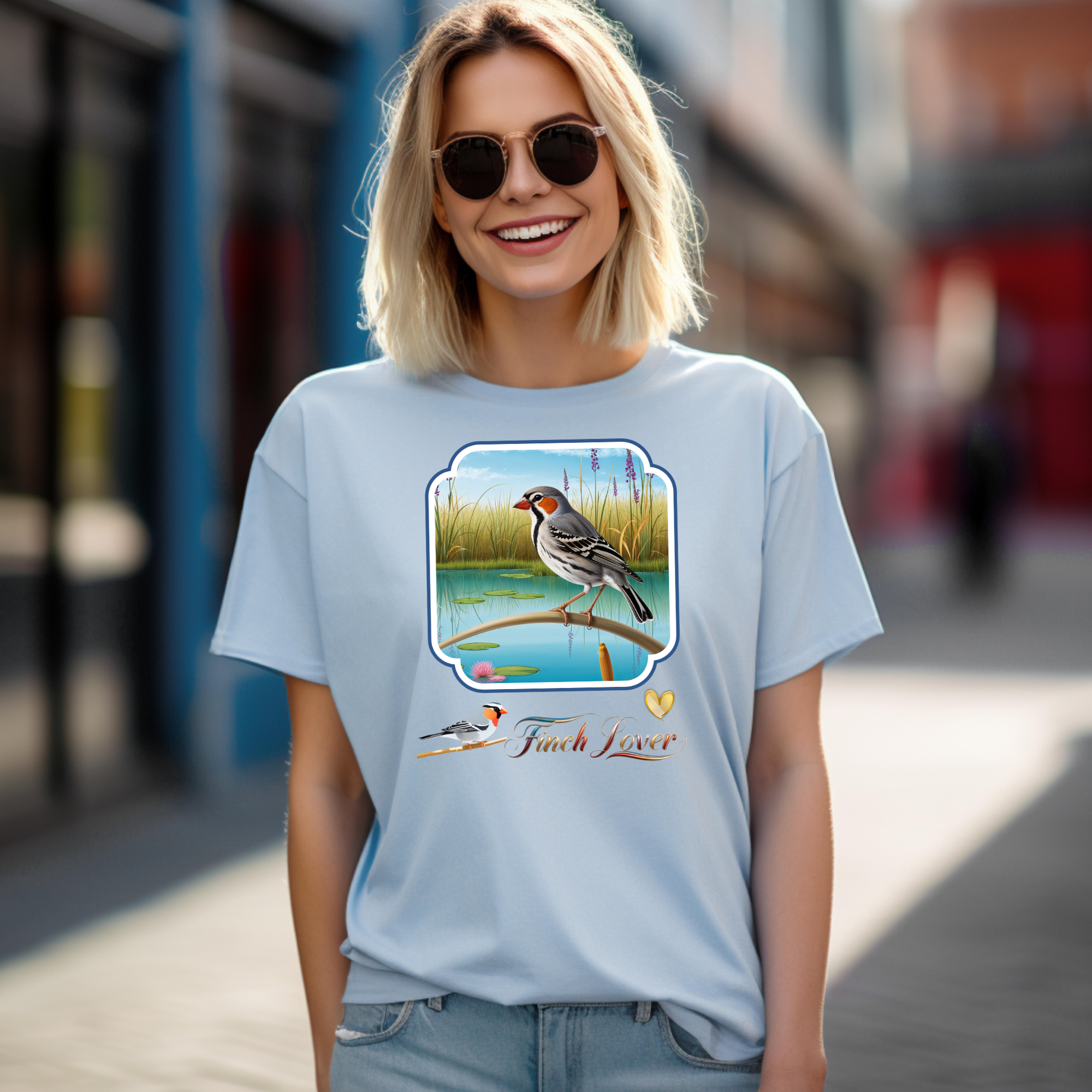 Finch Lover Nature Scenic T-Shirt
