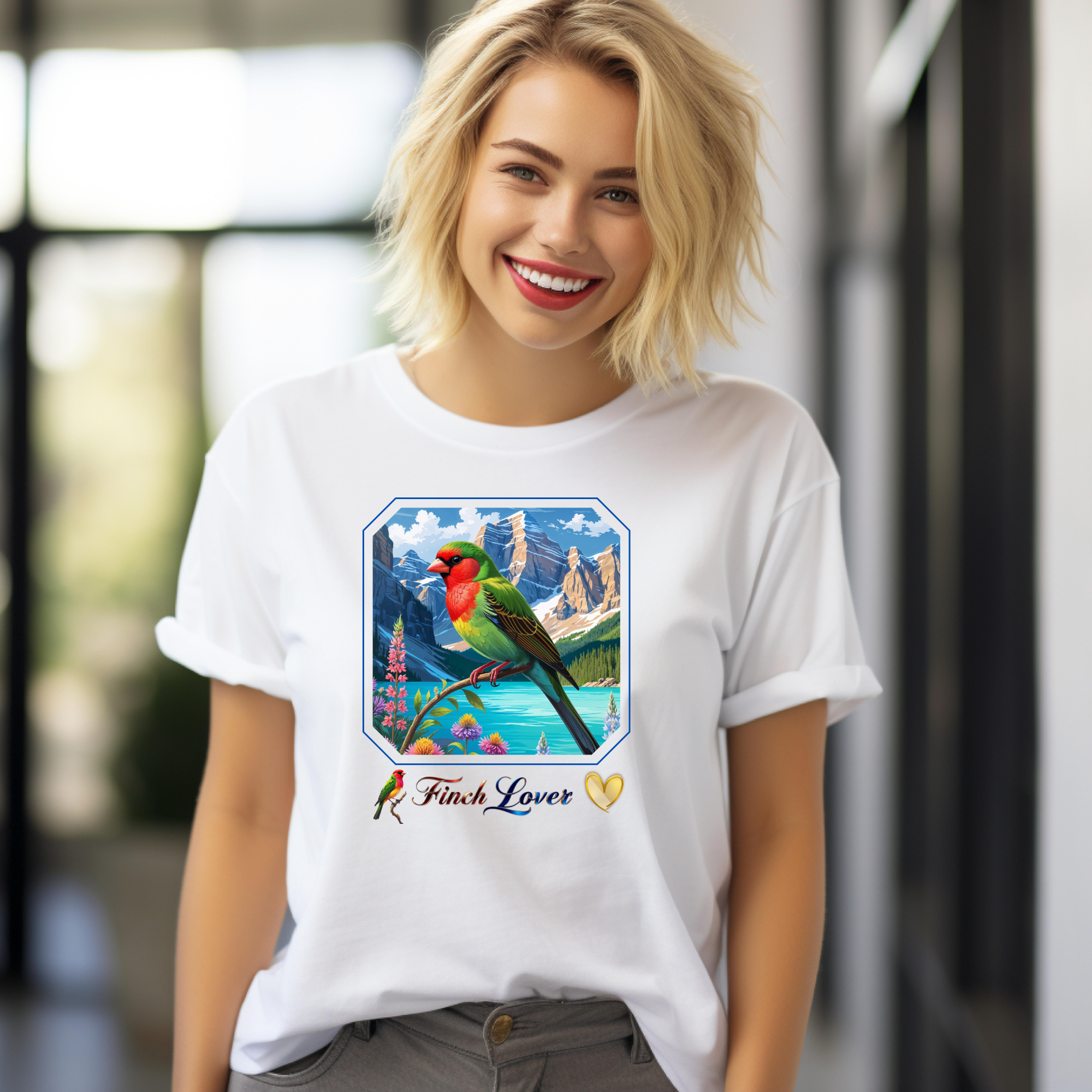 Finch Lover Mountain T-Shirt