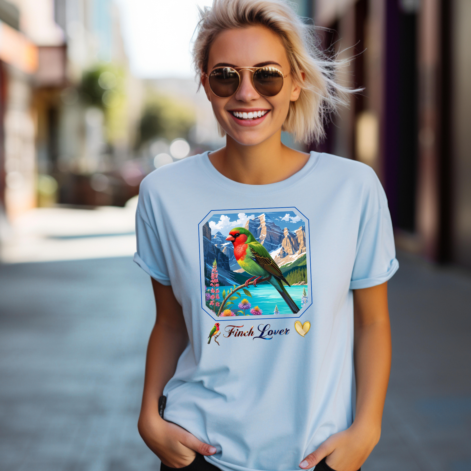 Finch Lover Mountain T-Shirt