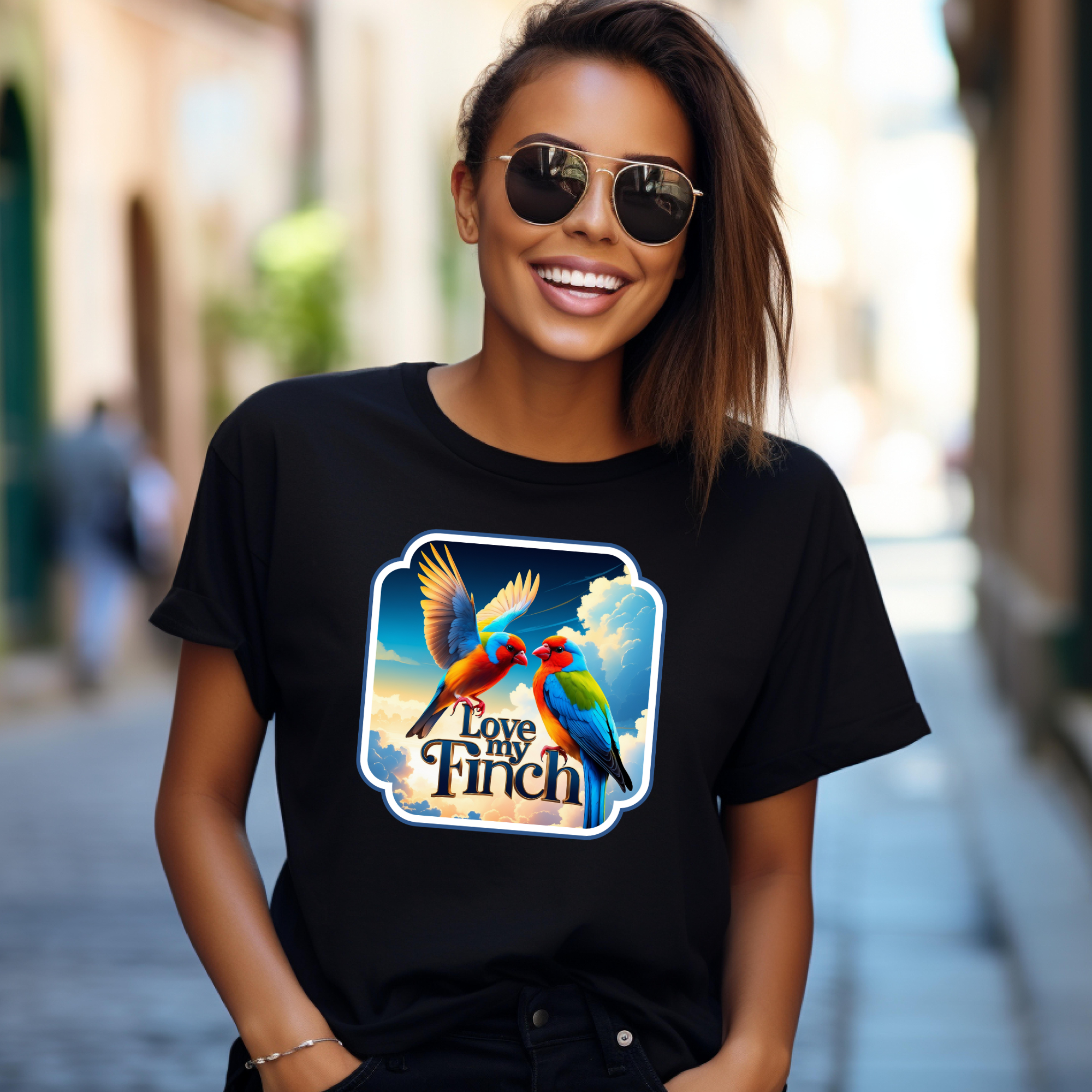 Love My Finch Flying T-Shirt