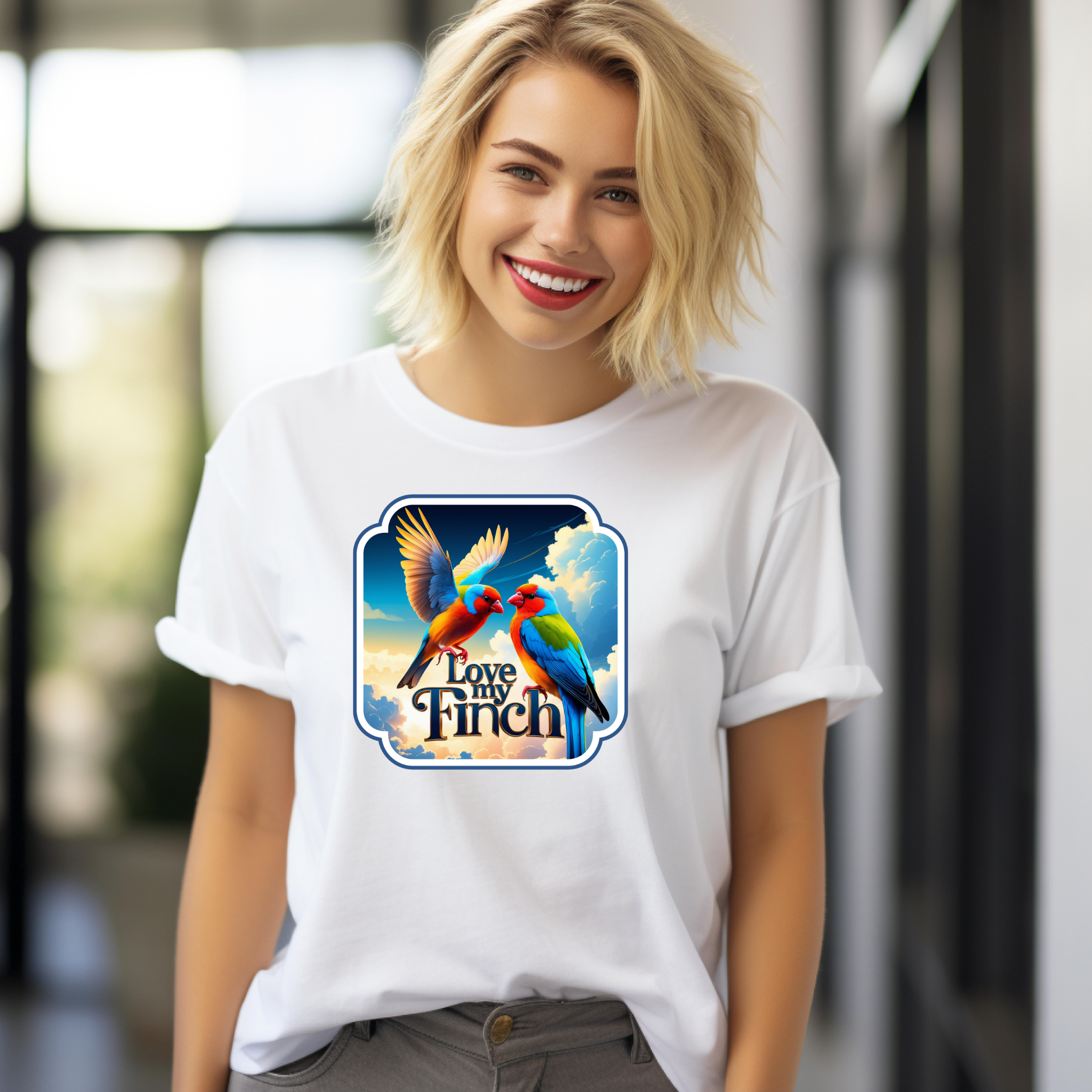 Love My Finch Flying T-Shirt