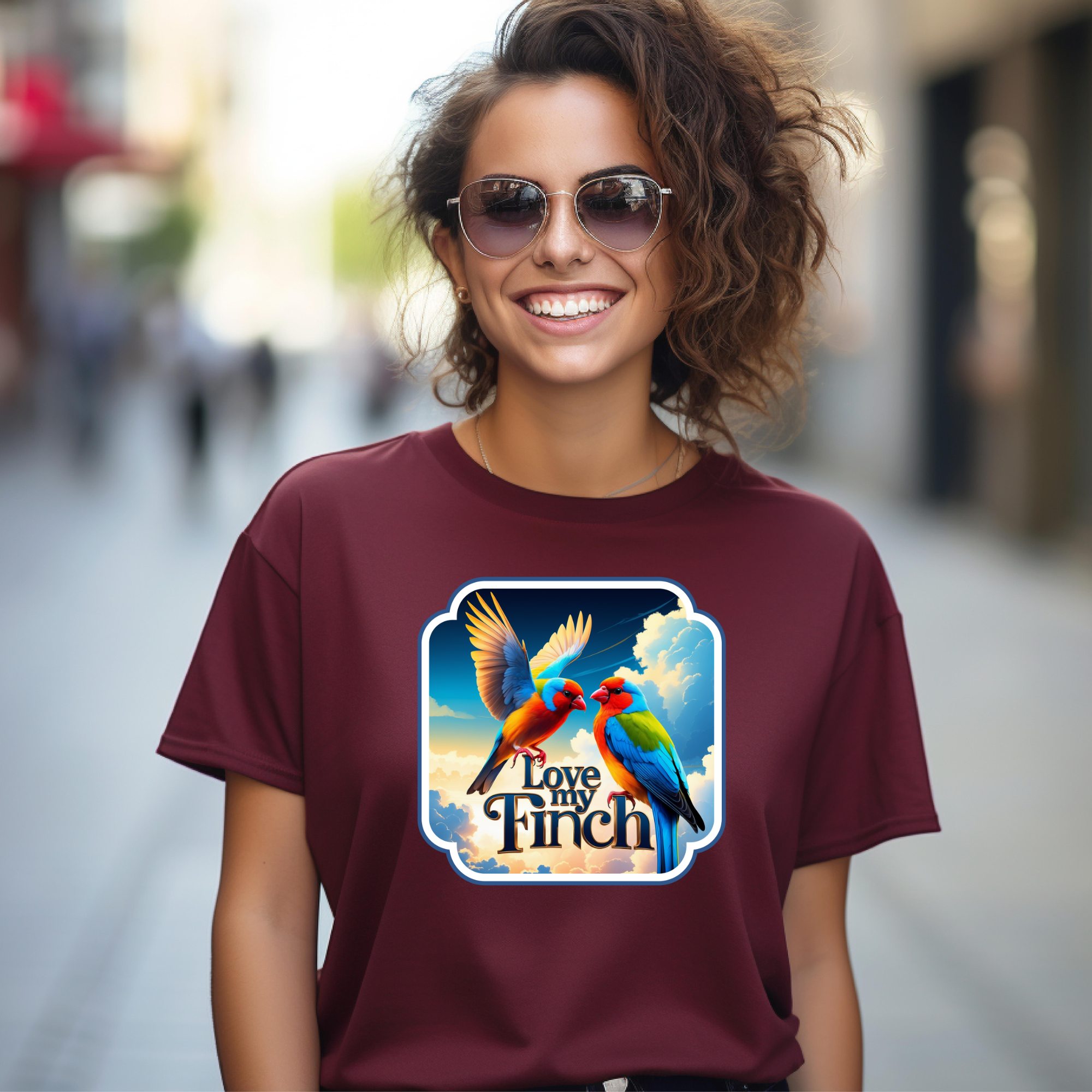 Love My Finch Flying T-Shirt
