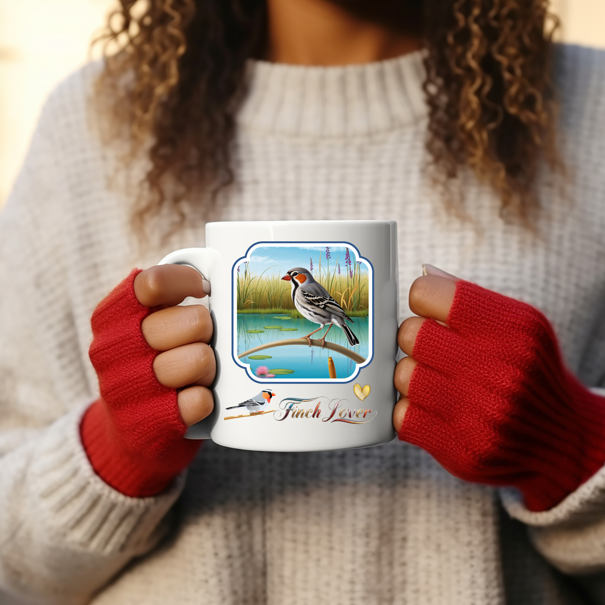 Finch Lover Nature Scenic Mug