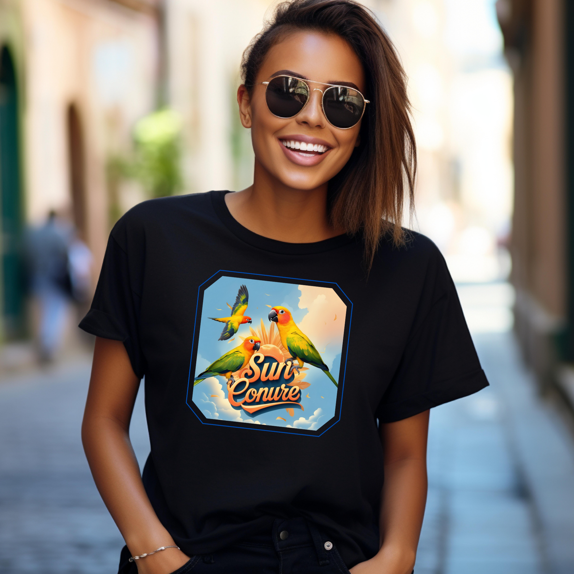Sun Conure Flying T-Shirt