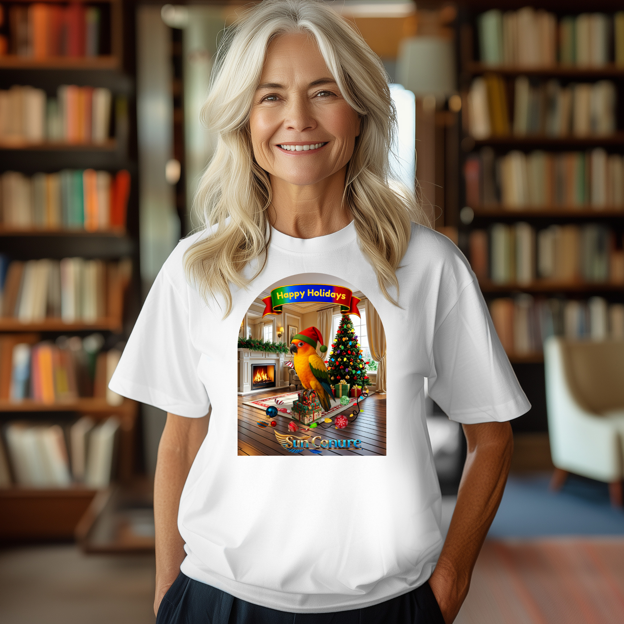 Happy Holidays Sun Conure T-Shirt