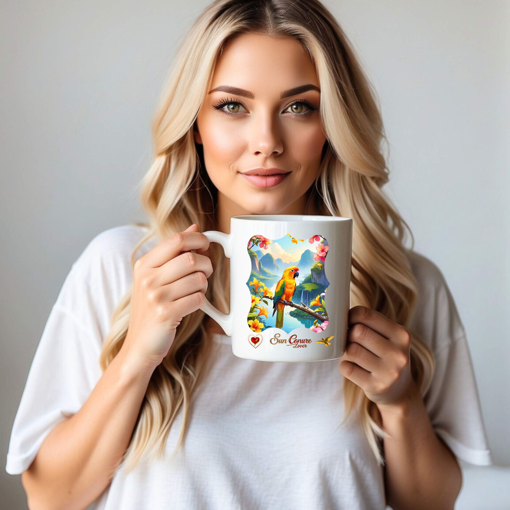 Sun Conure Lover Valley Mug