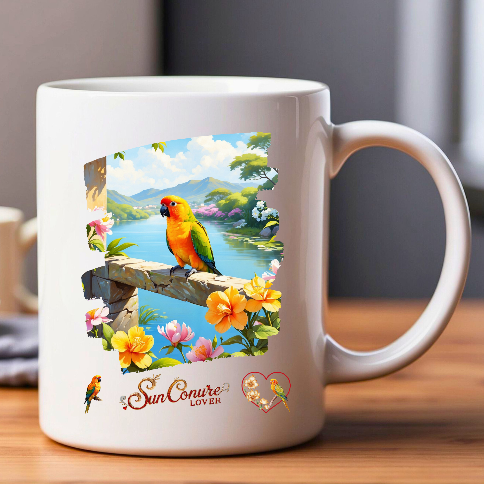 Sun Conure Lover Nature Mug