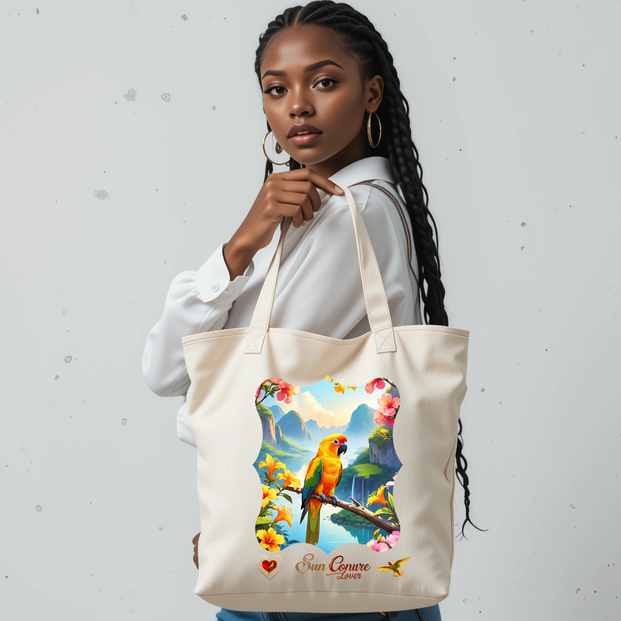 Sun Conure Tote Bag