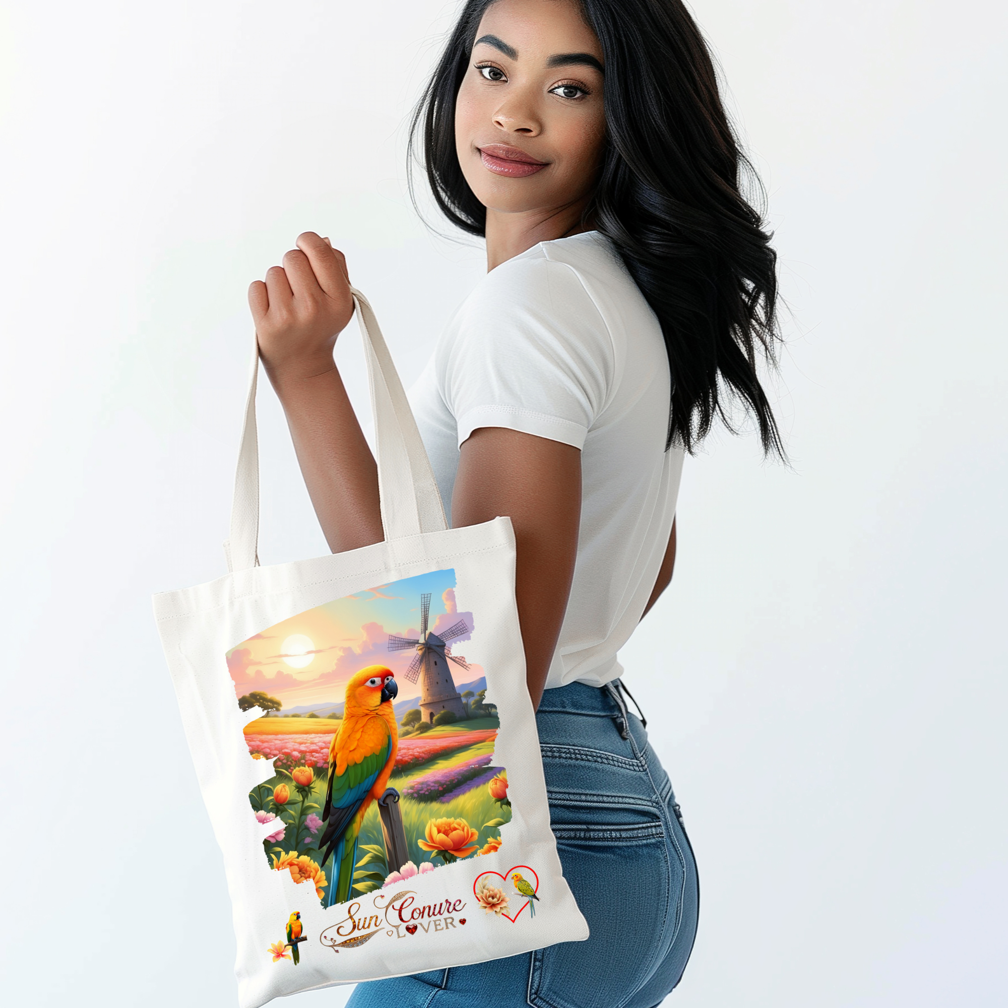 Sun Conure Tote Bag